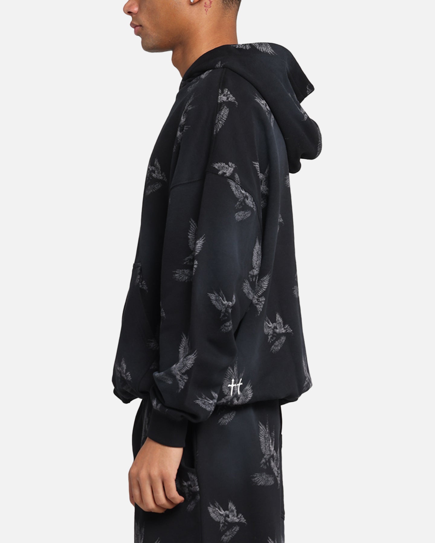 Saint Morta Doves Premium Hoodie Black、mySite、zt4zffjzw