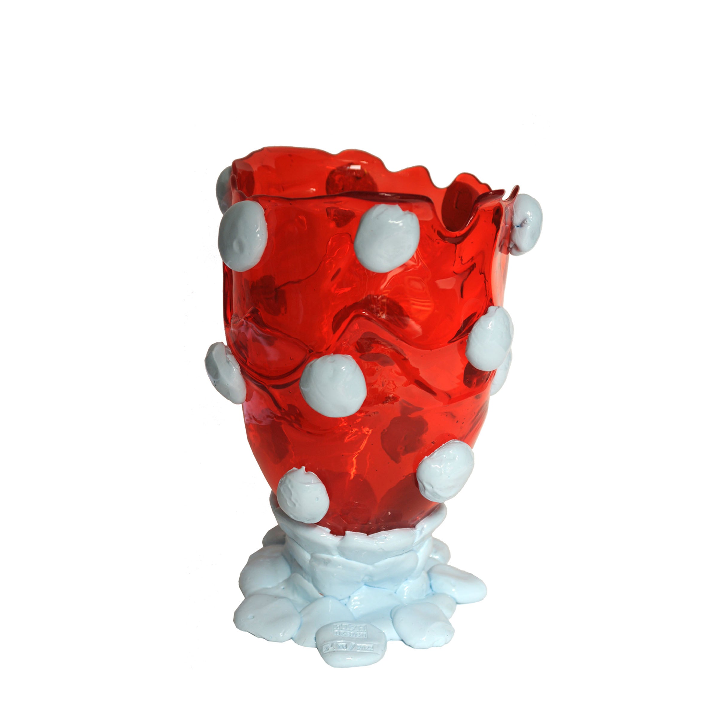 Resin Vase NUGGET Red and Light Blue by Gaetano Pesce for Fish Design、mySite、neckold