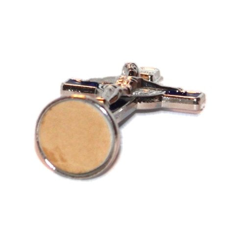  Holy Land Market Saint Benedict Small Crucifix with Sticker for Car or Table (3 inches)、mySite、elrpsem3k