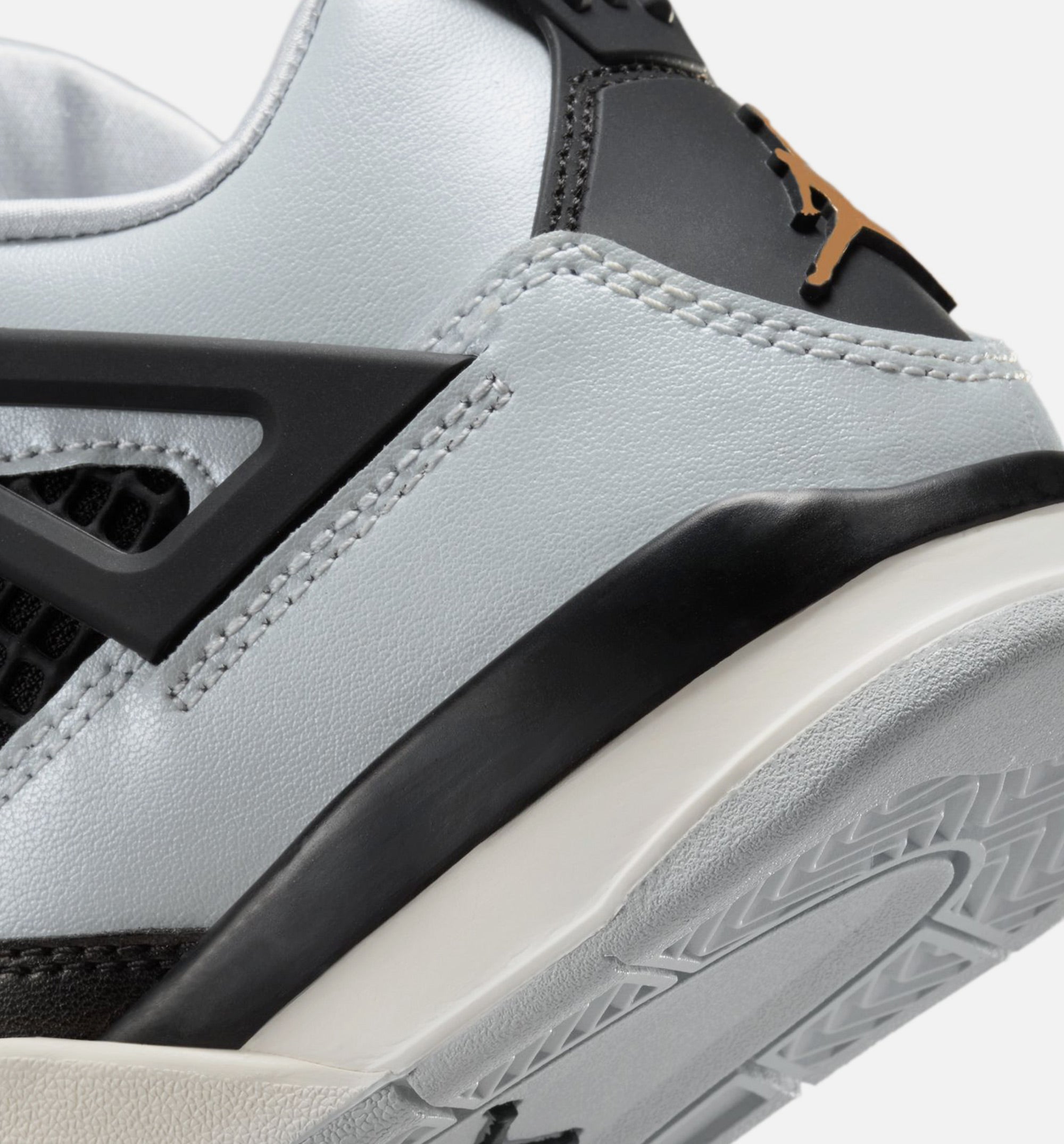 Air Jordan 4 Retro Platinum Gold Preschool Lifestyle Shoe - Pure Platinum/Metallic Gold/Black/Sail、mySite、dreamappss