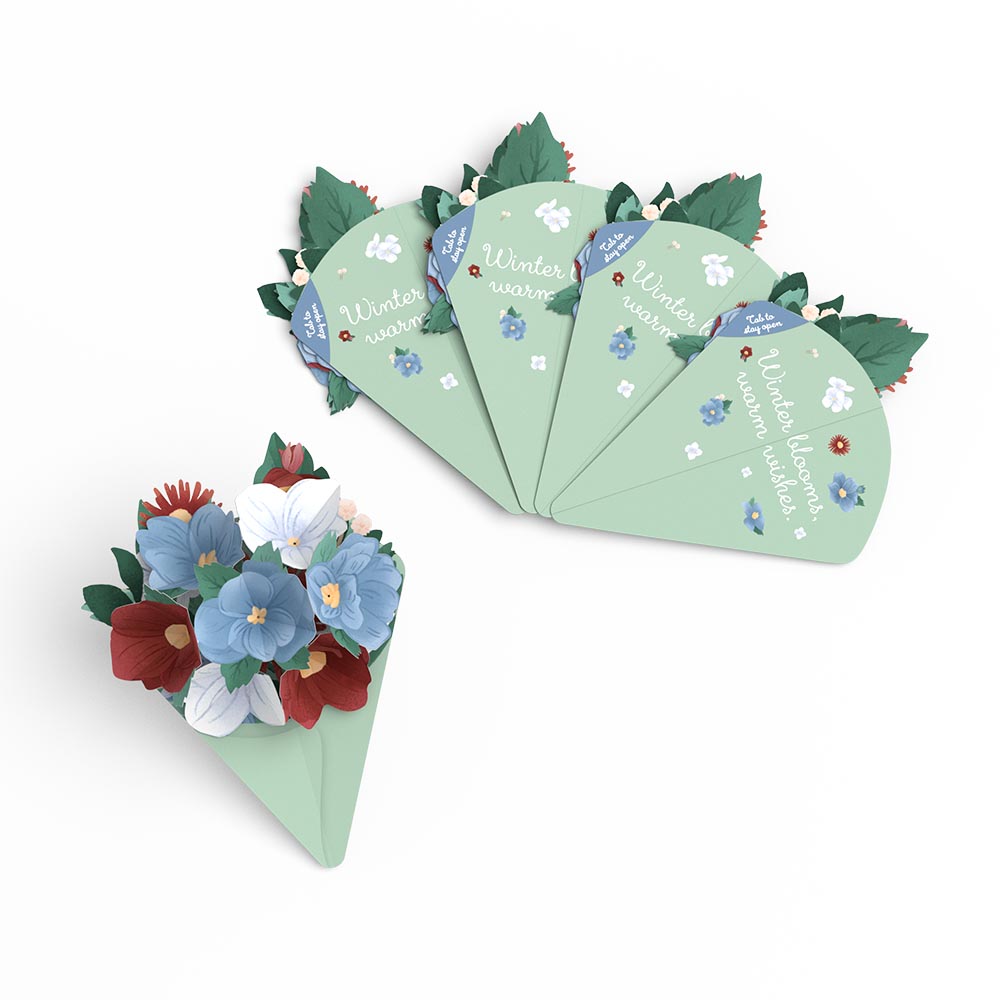 Frosted Floral Little Blooms (Notecard 5-Pack)、mySite、solidvoid