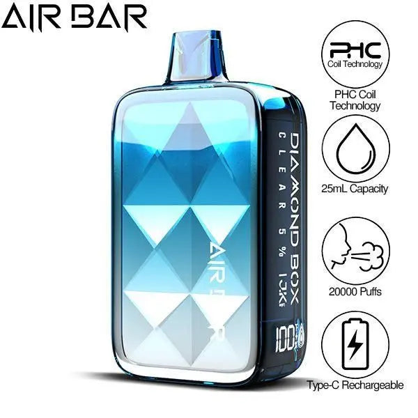 Air Bar Diamond Box 20000 Puffs Rechargeable Vape 25mL、mySite、zt4zffjzw