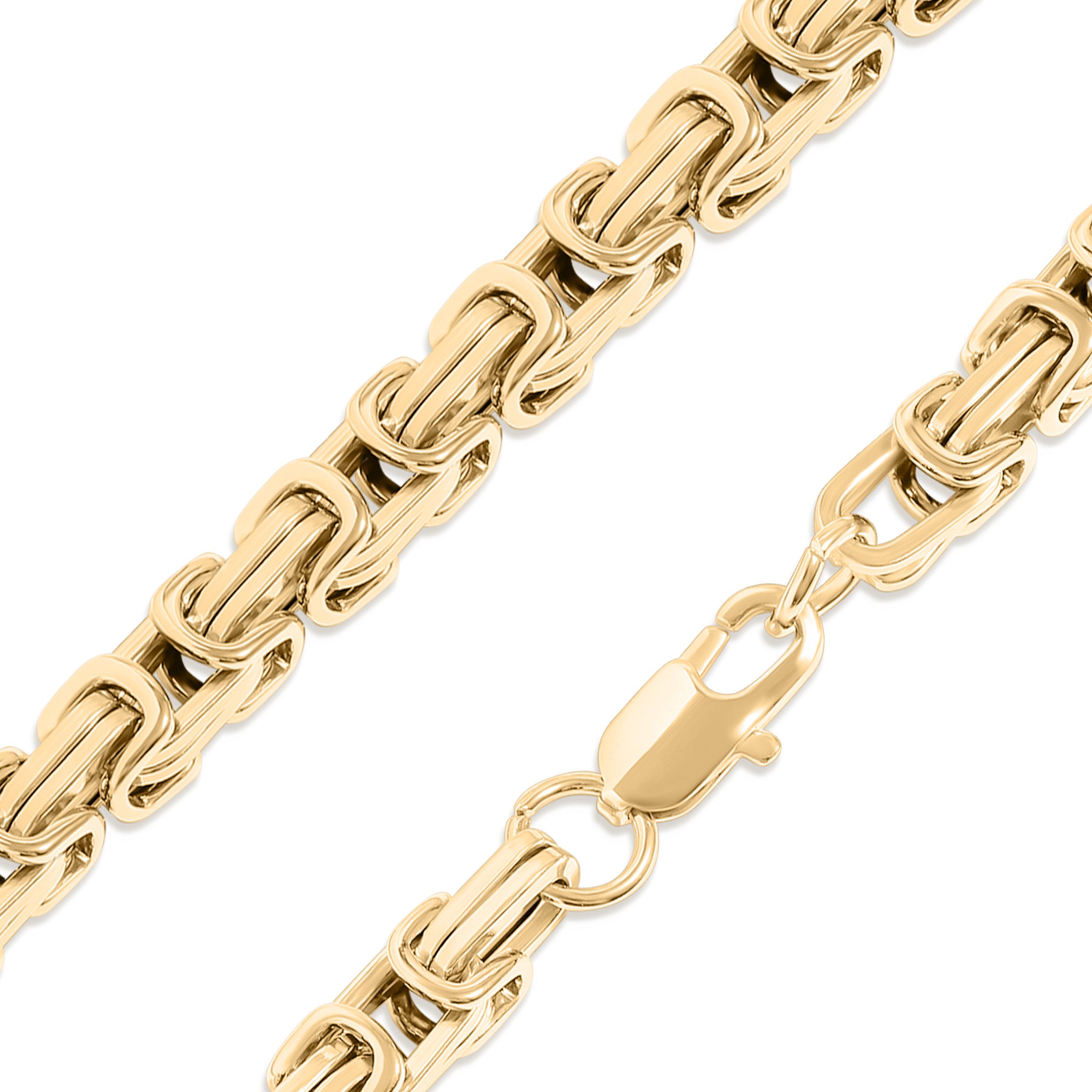 Stainless Steel 18K Gold PVD Coated Byzantine Chain Necklace / CHN8501、mySite、dreamappss