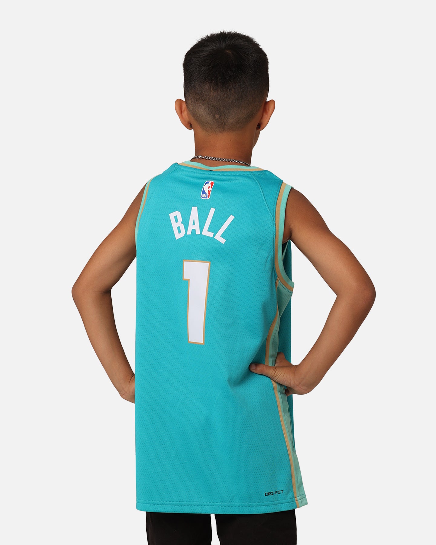 Nike Kids' Charlotte Hornets LaMelo Ball City Edition 2023/24 Swingman Jersey Rapid Teal、mySite、zt4zffjzw