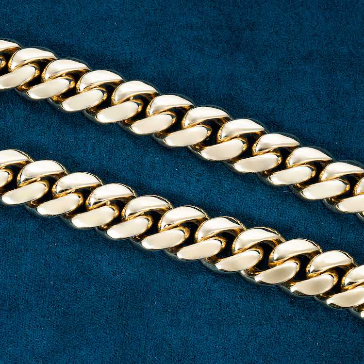 12MM Miami Cuban Link Chain 14K Gold、mySite、hinf8tx79