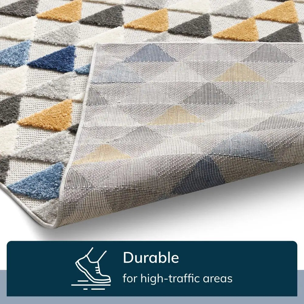 Dream Blue Modern 5'3 x 7'3 Indoor Outdoor Rug、mySite、gigharbornorthrealestate