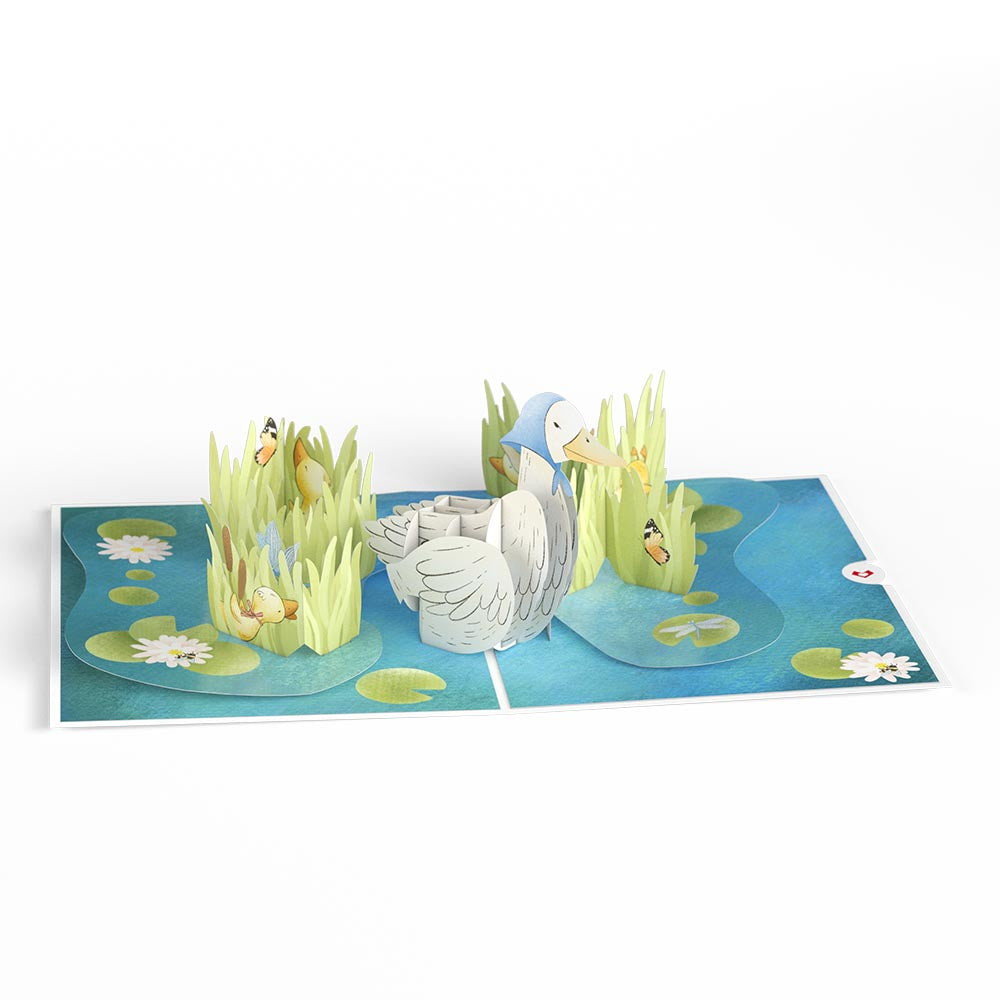 Mom Duck and Ducklings Pop-Up Card、mySite、solidvoid