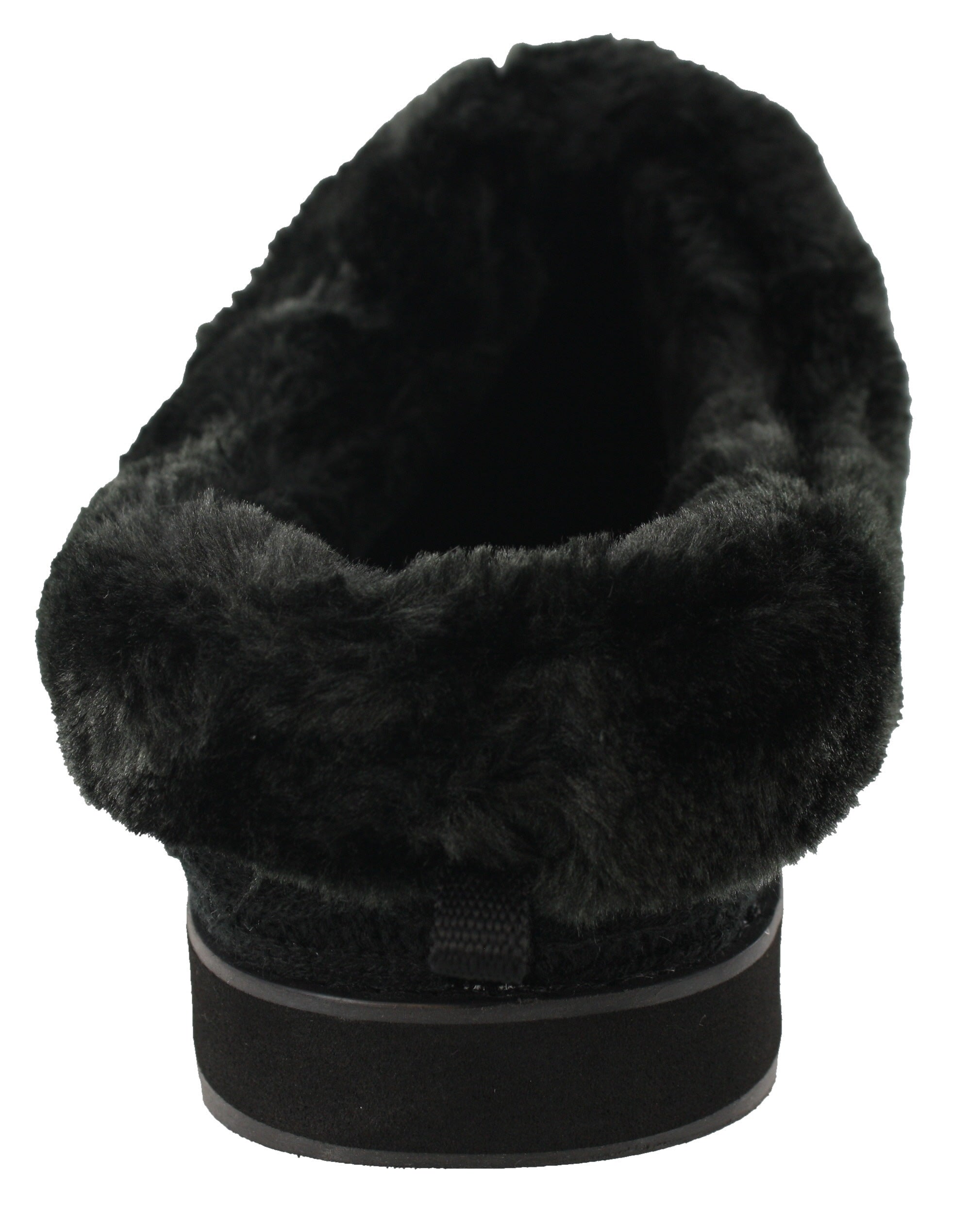 Skechers Women Wide Width Furry Cozy Open Back Slippers Ice Angel、mySite、dreamappss