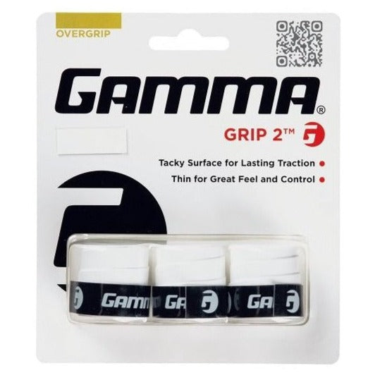 Gamma Grip 2 Overgrip 3 Pack (White)