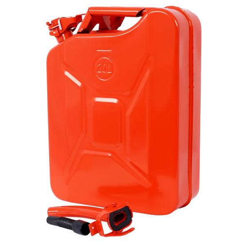 20 Liter (5 Gallon) Jerry Fuel Can with Flexible Spout, Portable Jerry Cans Fuel Tank Steel Fuel Can, Fuels Gasoline Cars, Trucks, Equipment,RED 4pcs/set、、eastwooduniform