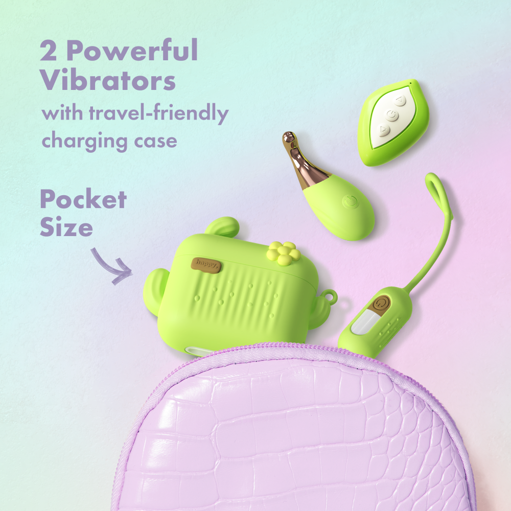 Play With Me By Blush® | Blooming Bliss 4 Piece Set - Mini Clitoral Wand & Egg Vibrator With Wireless Remote - USB Charging Case、mySite、bottomscart