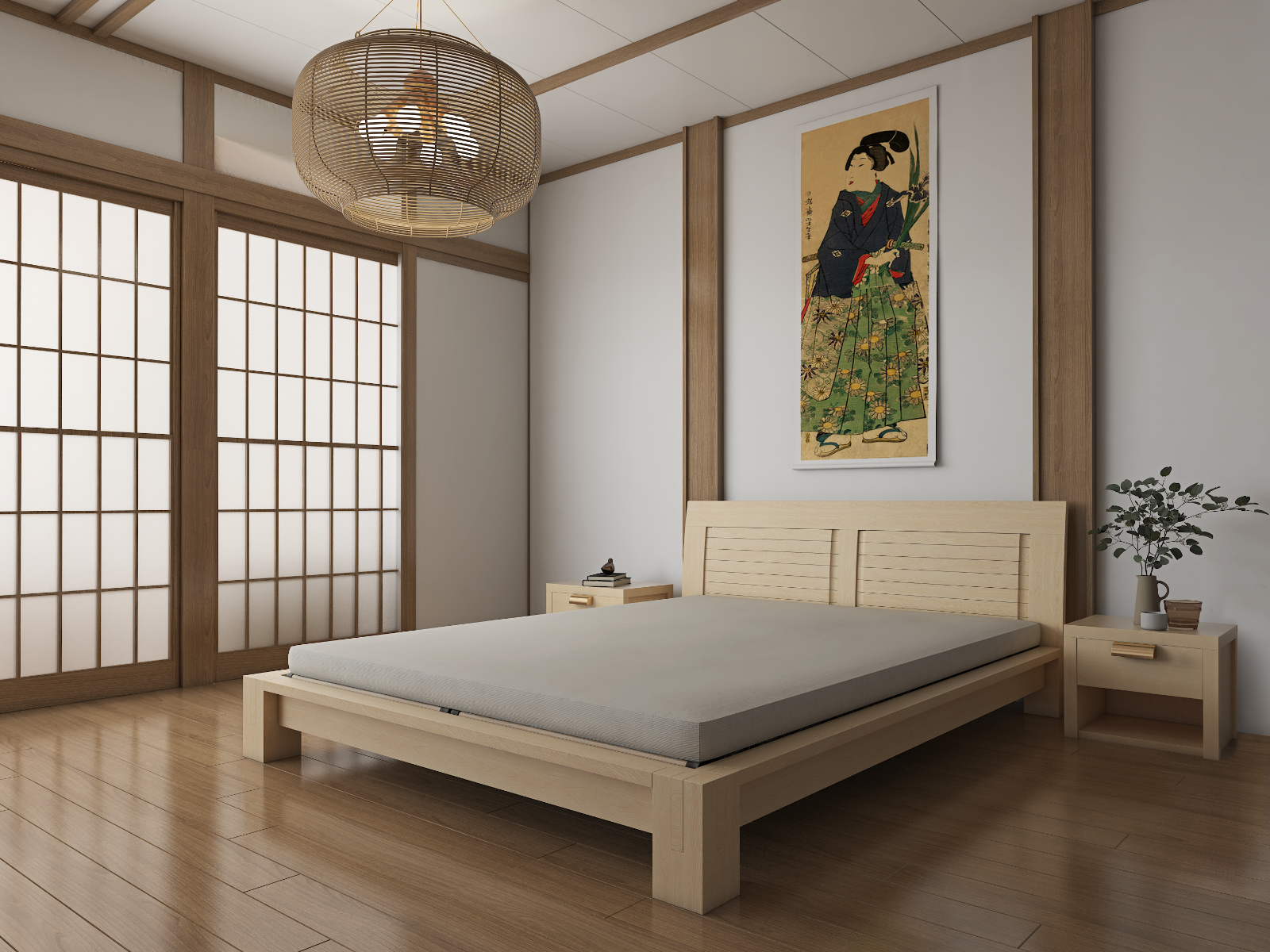 Raku Tatami Platform Bed、mySite、neckold