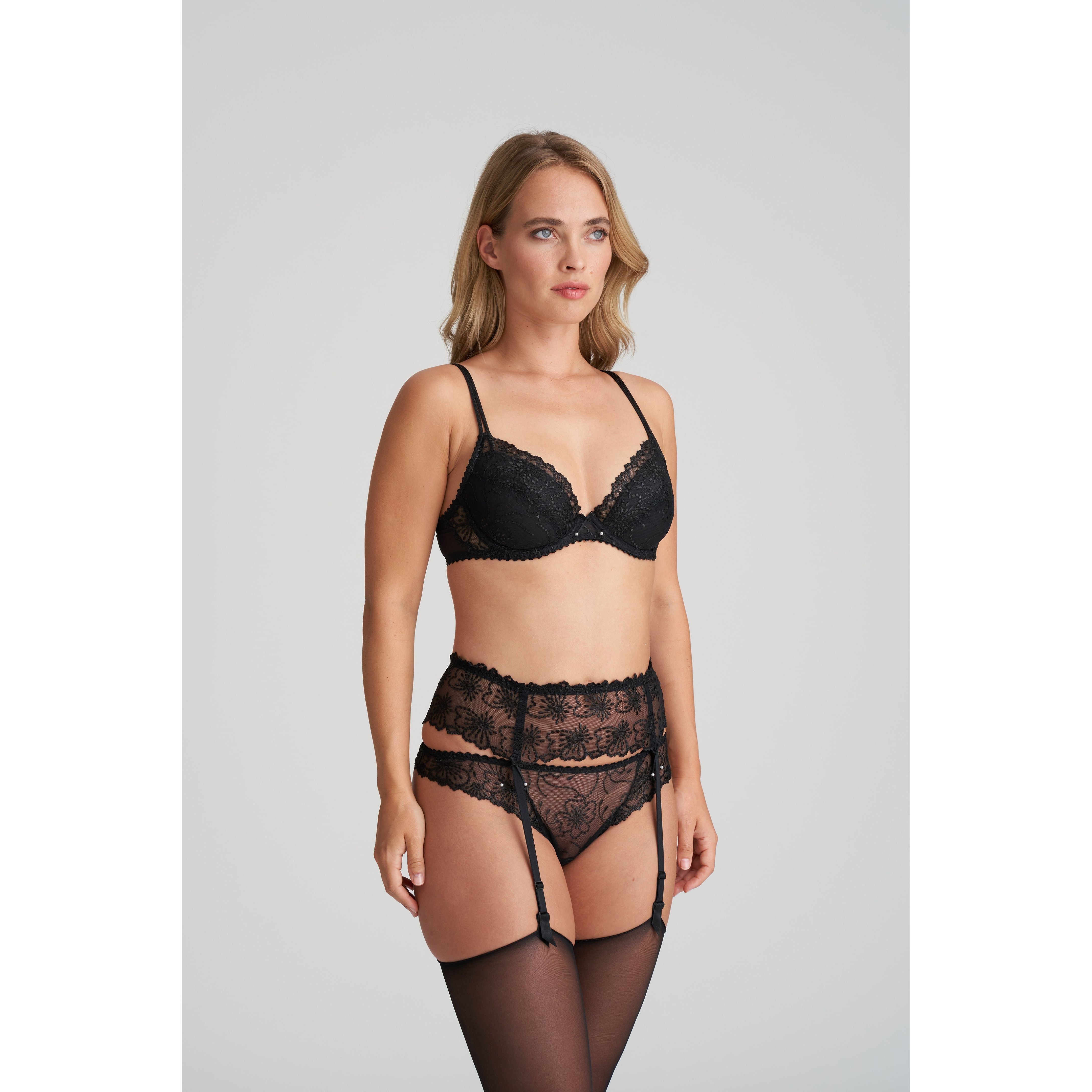  Marie Jo Jane Garter Belt - Black、mySite、justintrudeaud