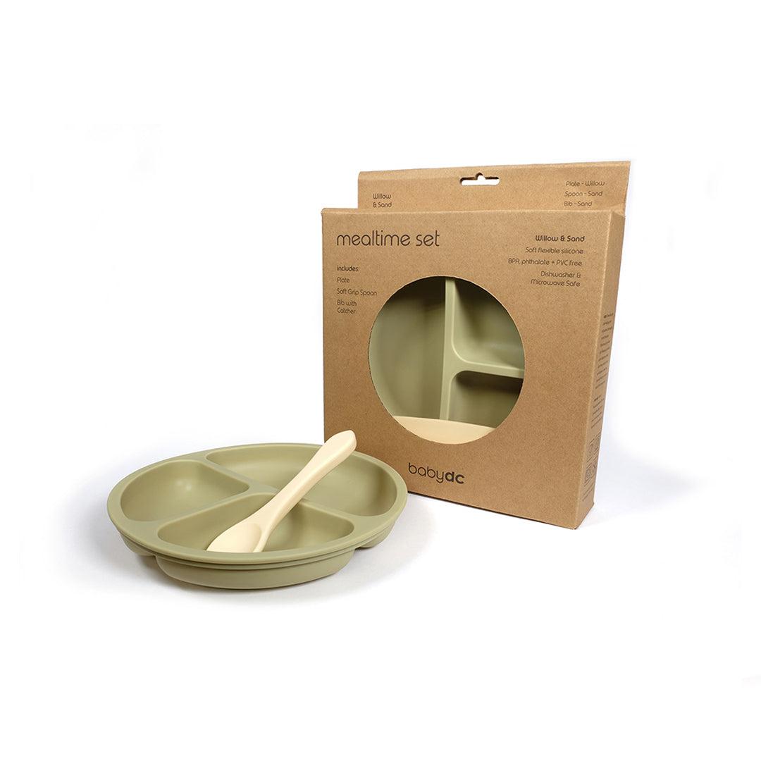  UPPABaby Mealtime Plate, Spoon + Bib Set - Willow/Sand、mySite、merchandisen