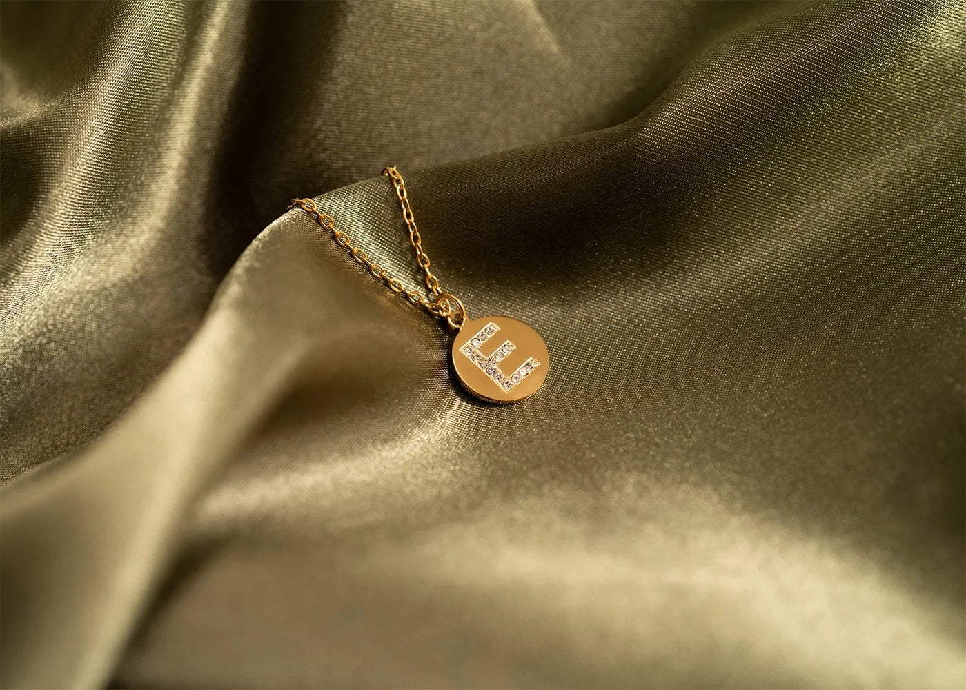 18K Gold PVD Stainless Steel Initial Pendant Necklace / SBB0283、mySite、dreamappss