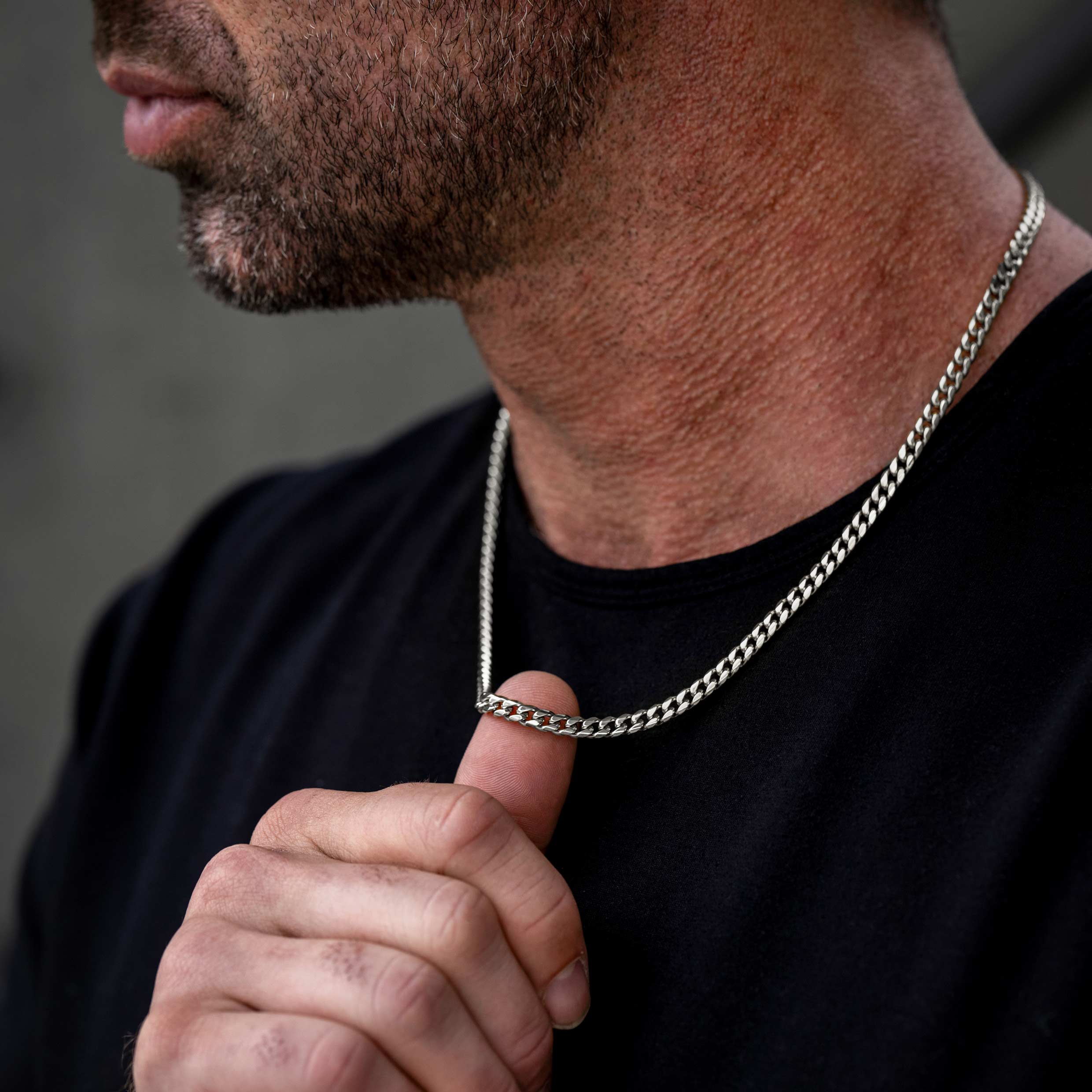 Cuban Chain Set, 5MM - Silver Set、mySite、botmansion