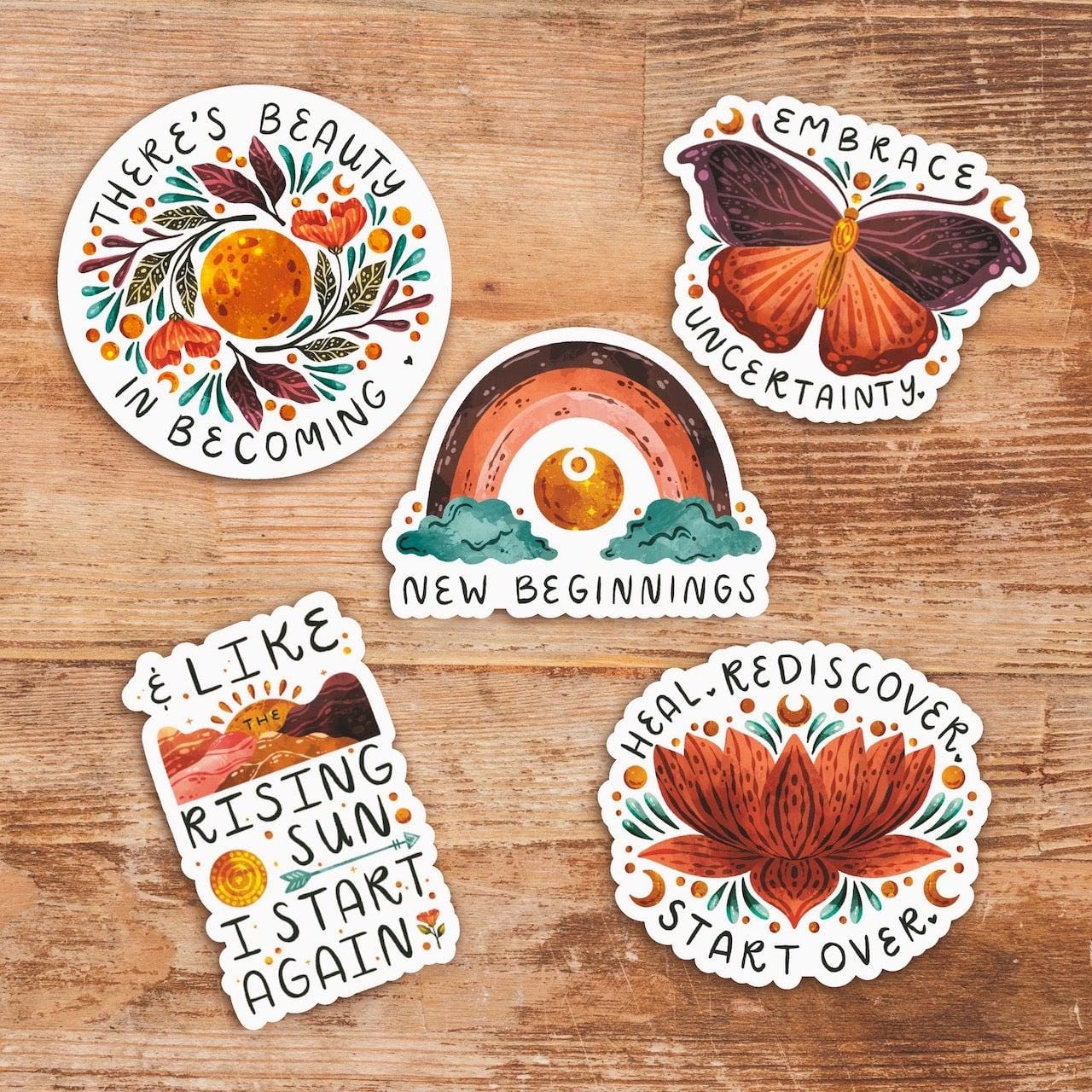  New Beginnings Stickers 5 Pack、mySite、ghnorth