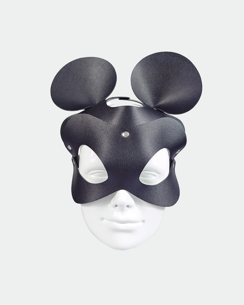 SM Supplies Stud Rhinestone Leather Fox Eye Mask、mySite、bengalsvssteelers