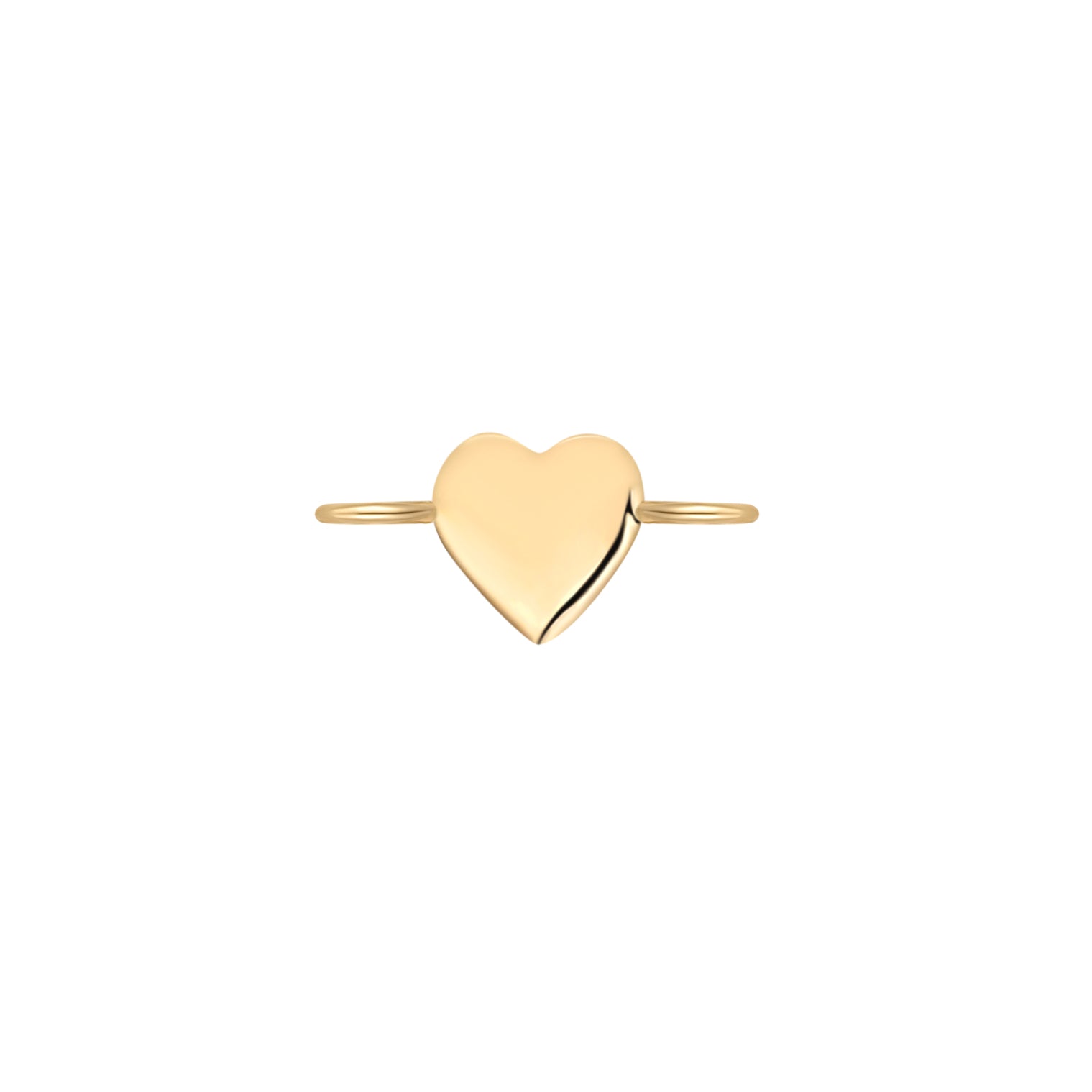 Permanent Jewelry 14K Solid Gold Heart Connector Charm / PMJ1006、mySite、dreamappss