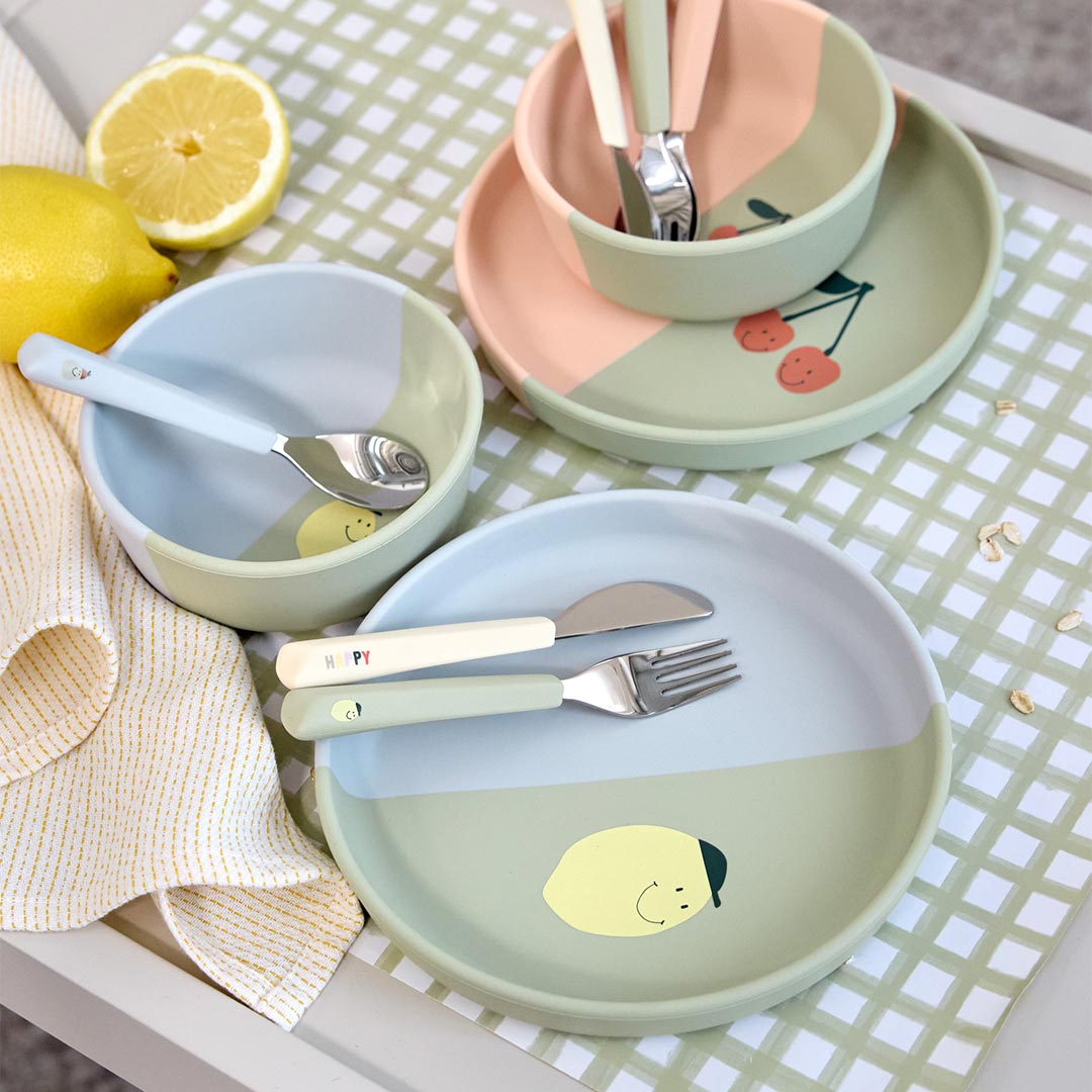  Lassig Silicone Plate - Happy Fruits - Lemon、mySite、merchandisen