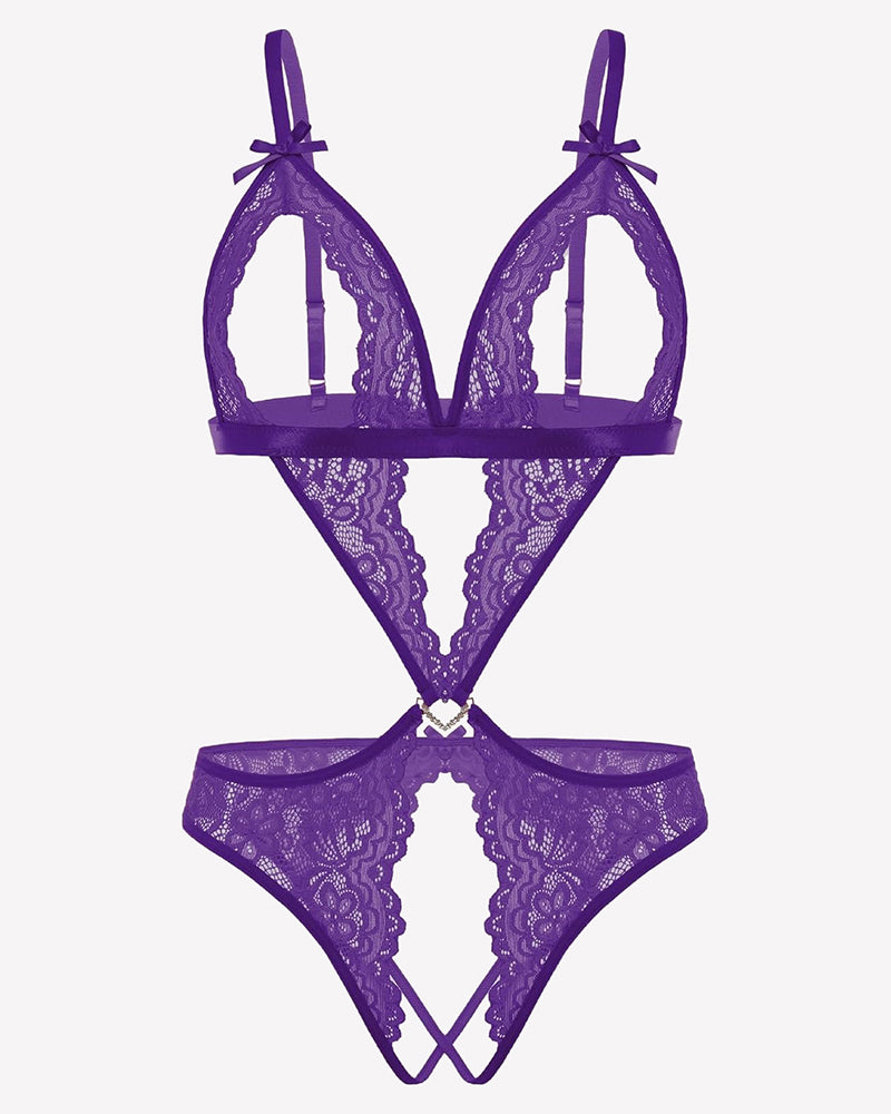 Lace Deep V Teddy Bodysuit、mySite、bengalsvssteelers