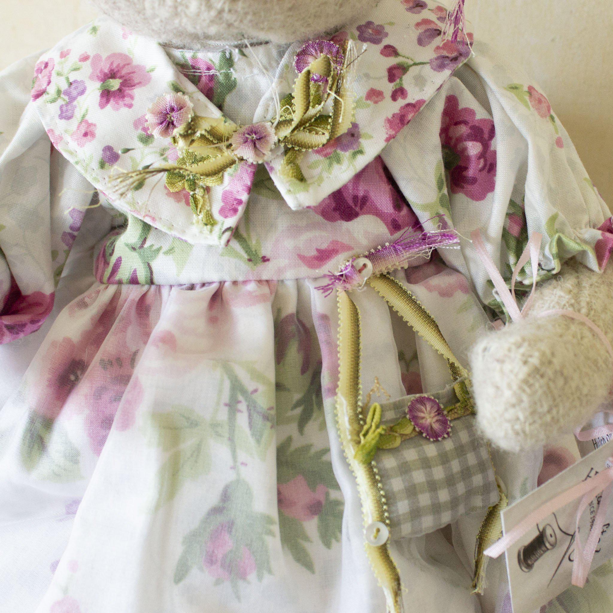 RETIRED - Hutch Studio - Rosey Posey - One Of A Kind Bunny、mySite、g9winljtr