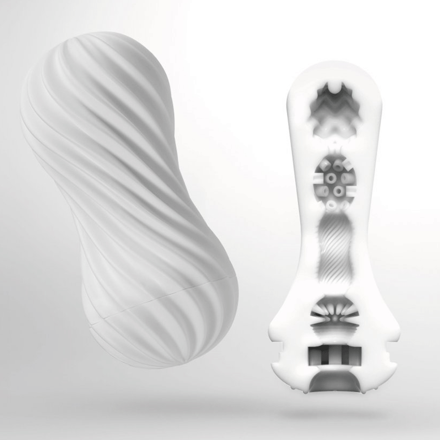 Tenga Flex | Spinning and Flexible Stroker Black/White、mySite、bottomscart