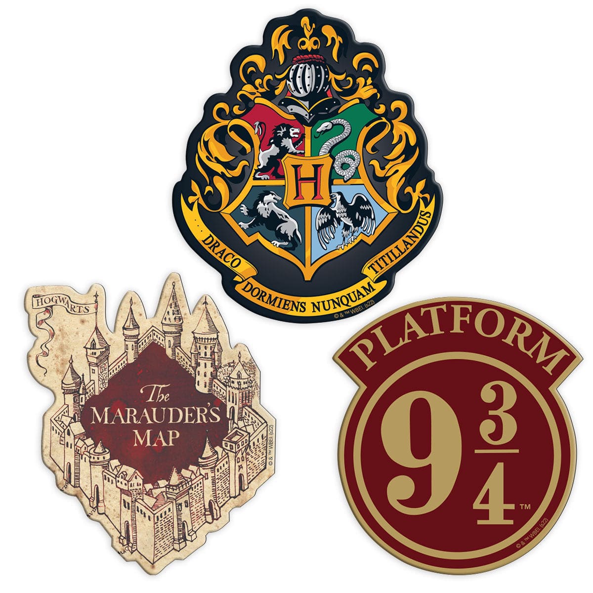  Harry Potter Magnets Set - Hogwarts Symbols、mySite、ghnorth