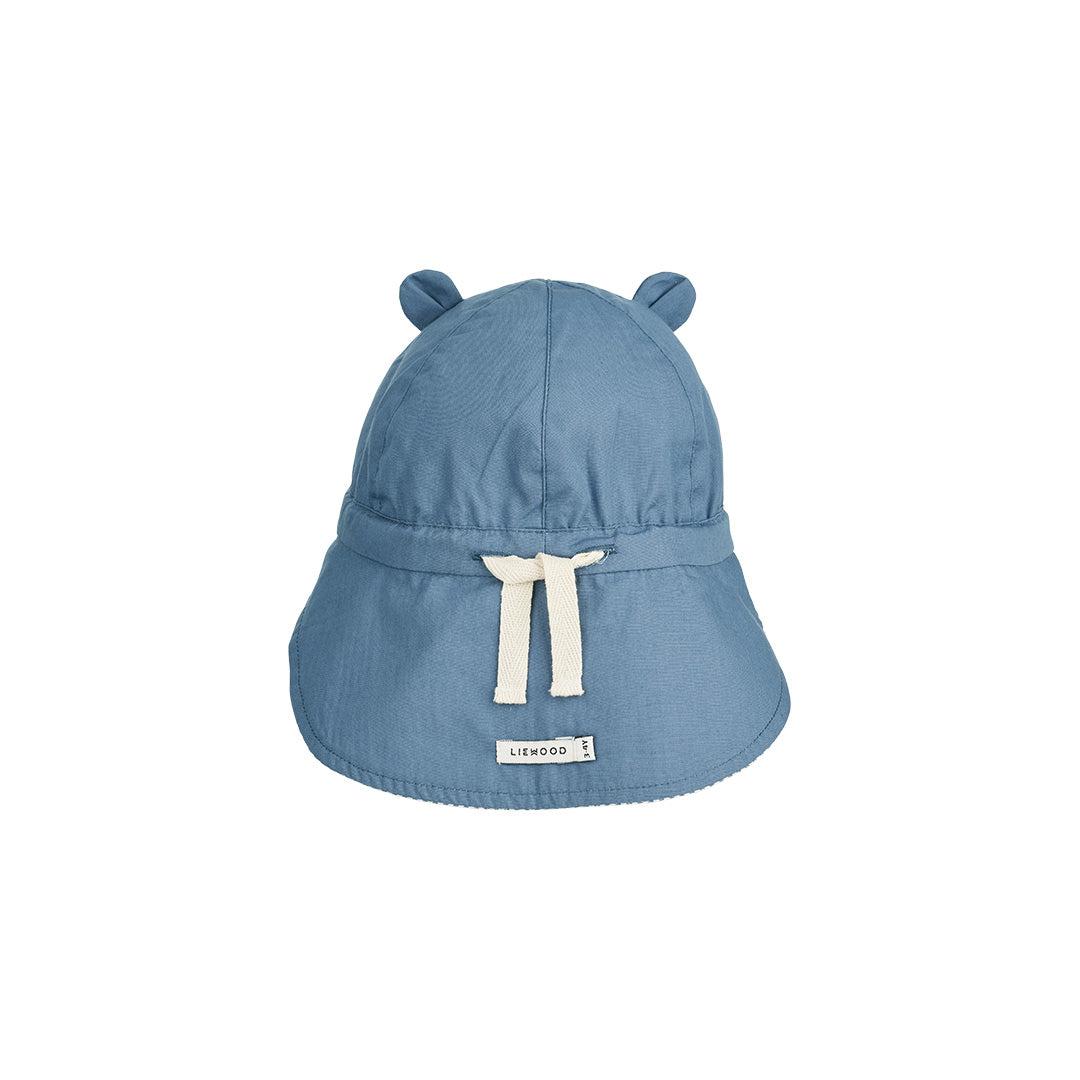  Liewood Gorm Reversible Seersucker Sun Hat (2023) - Blue Wave/Creme de la Creme - Stripe、mySite、merchandisen