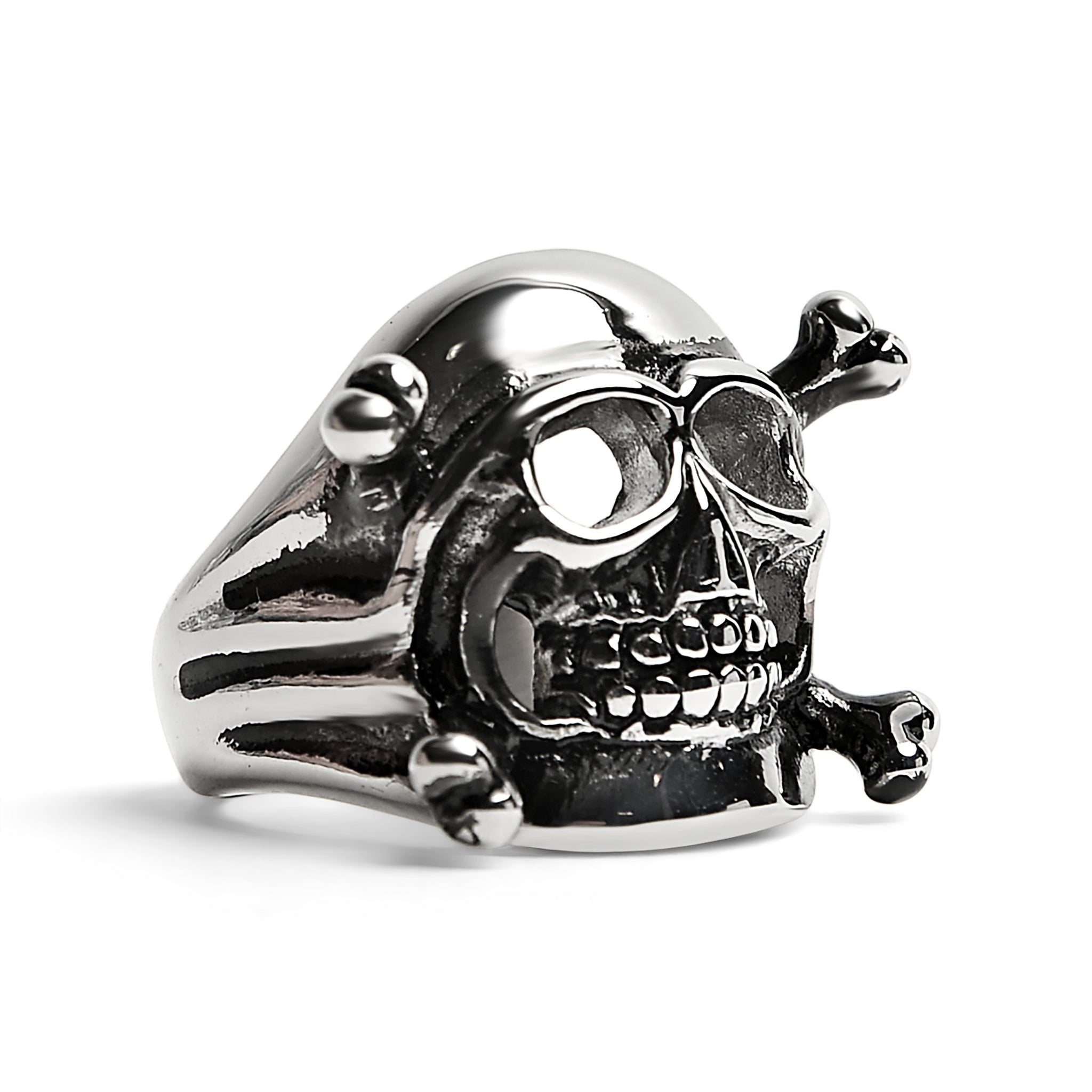 Stainless Steel Skull And Crossbones Ring / SCR3049、mySite、dreamappss