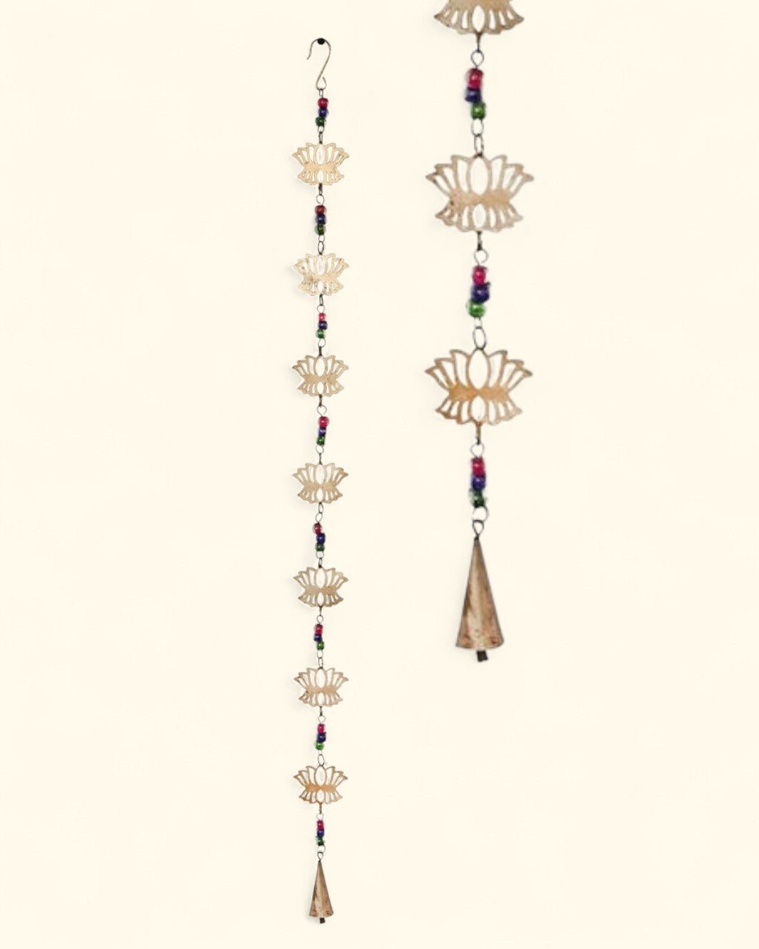 Seven Lotus Symbol Wall Hanging Mobile With Bell、mySite、topwebapps