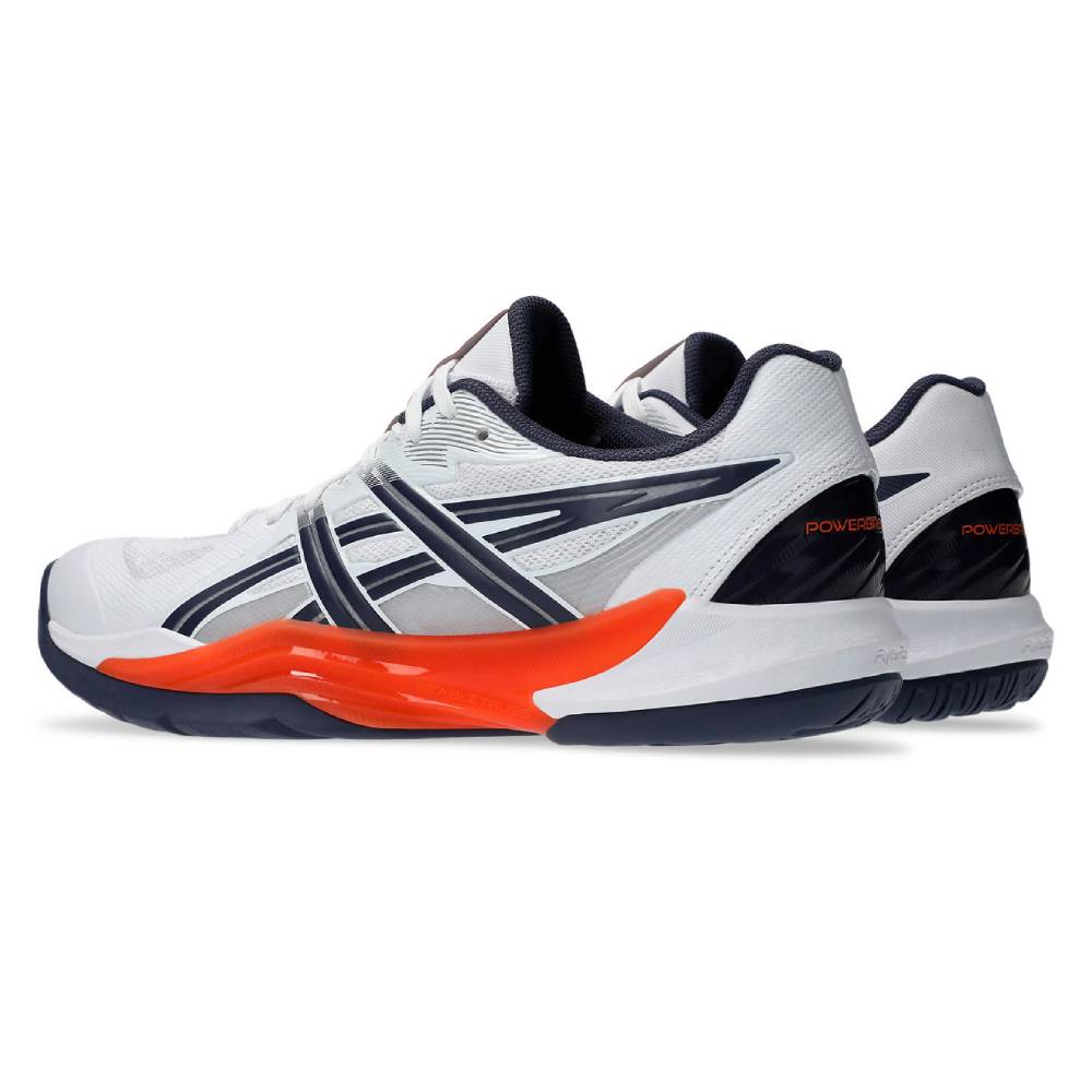 Asics Powerbreak FF Men's Indoor Court Shoe (White/Nova Orange)
