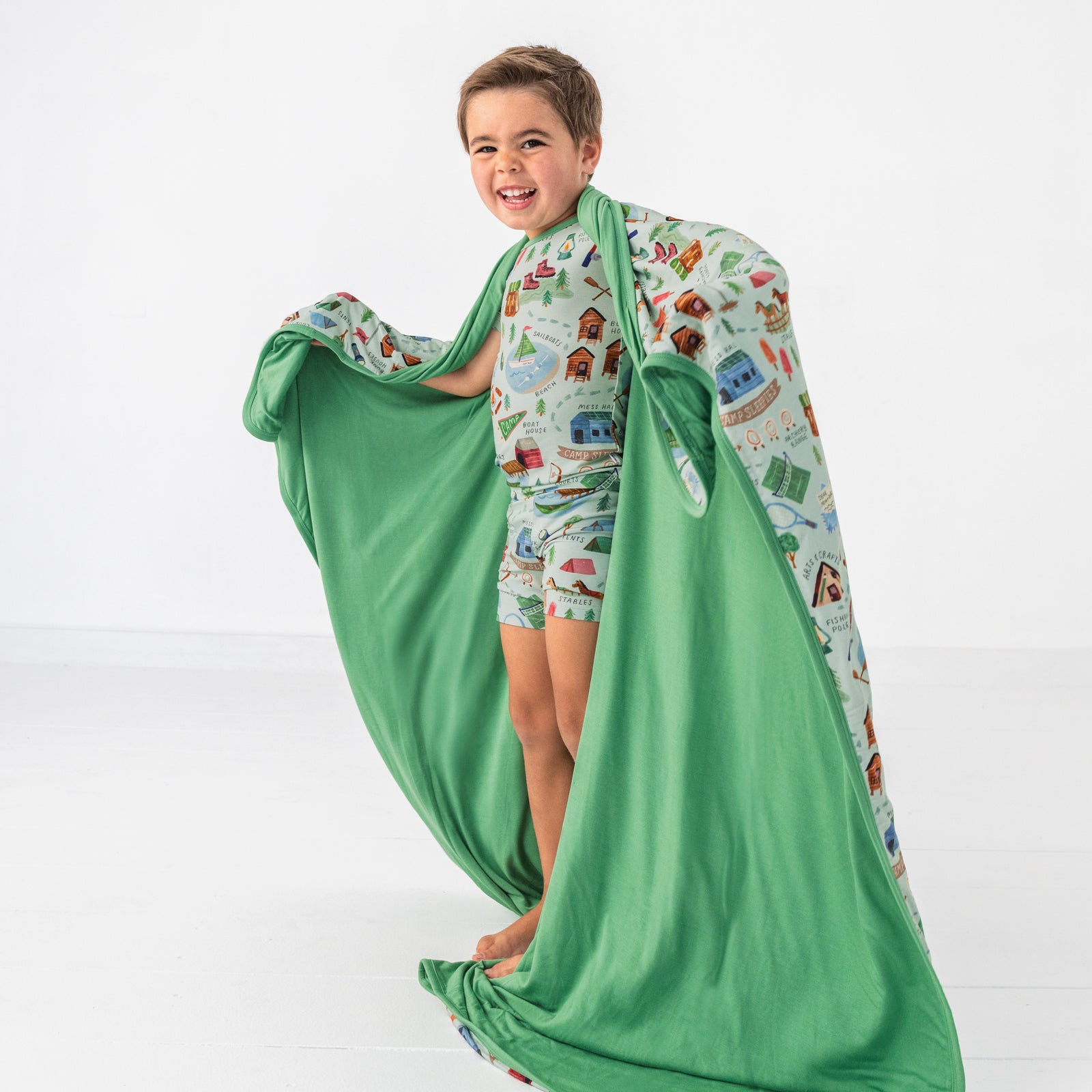  Green Camp Sleepies Large Cloud Blanket®、mySite、layawaytickets