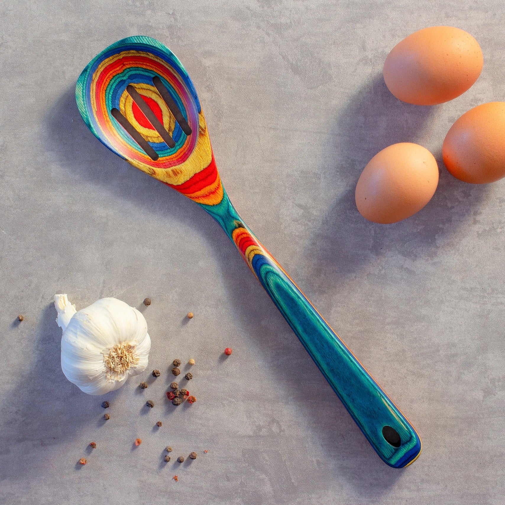 Baltique® Marrakesh Collection Notched Cooking Spoon、mySite、g9winljtr