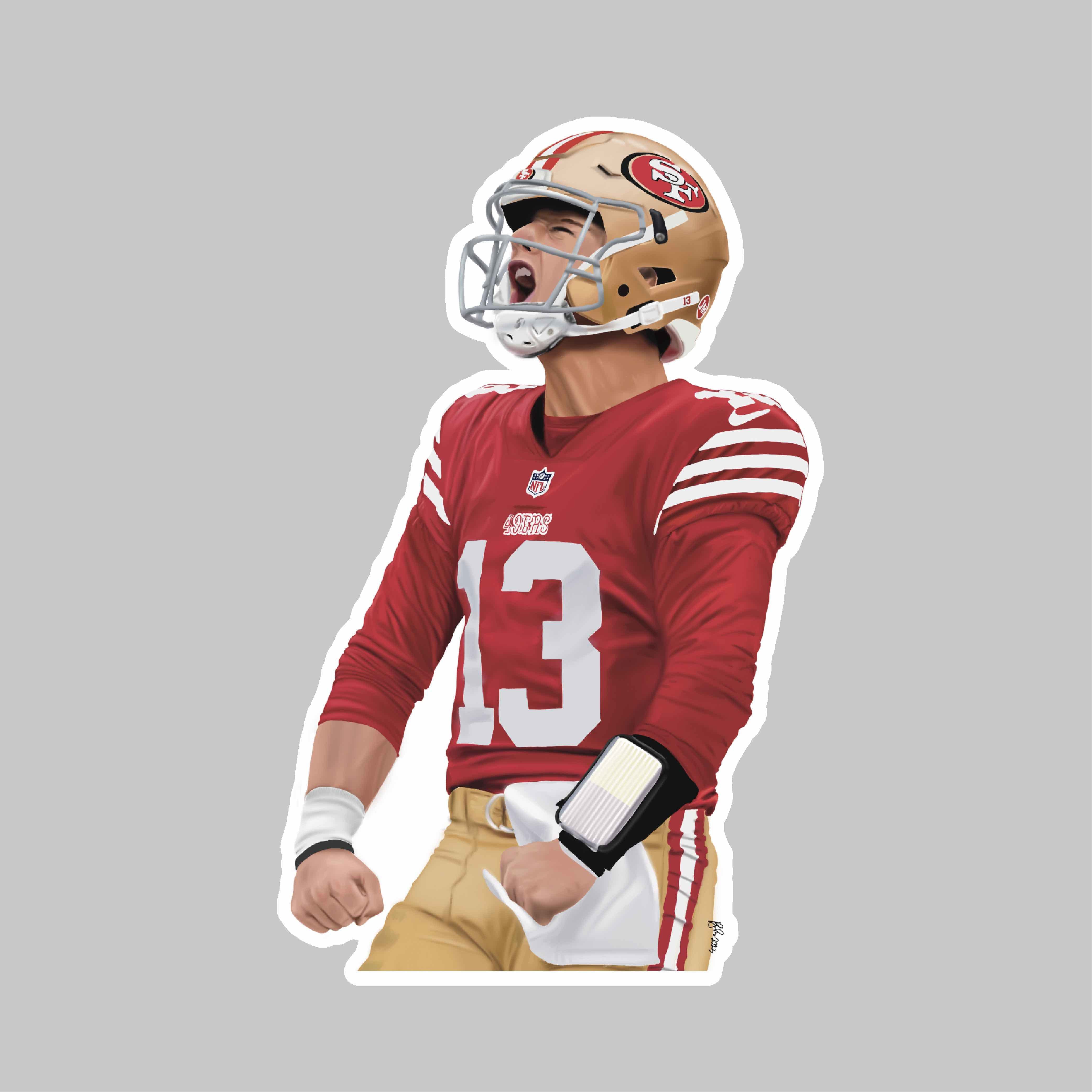 Brock Purdy 49ers Sticker、mySite、garagedoors4me