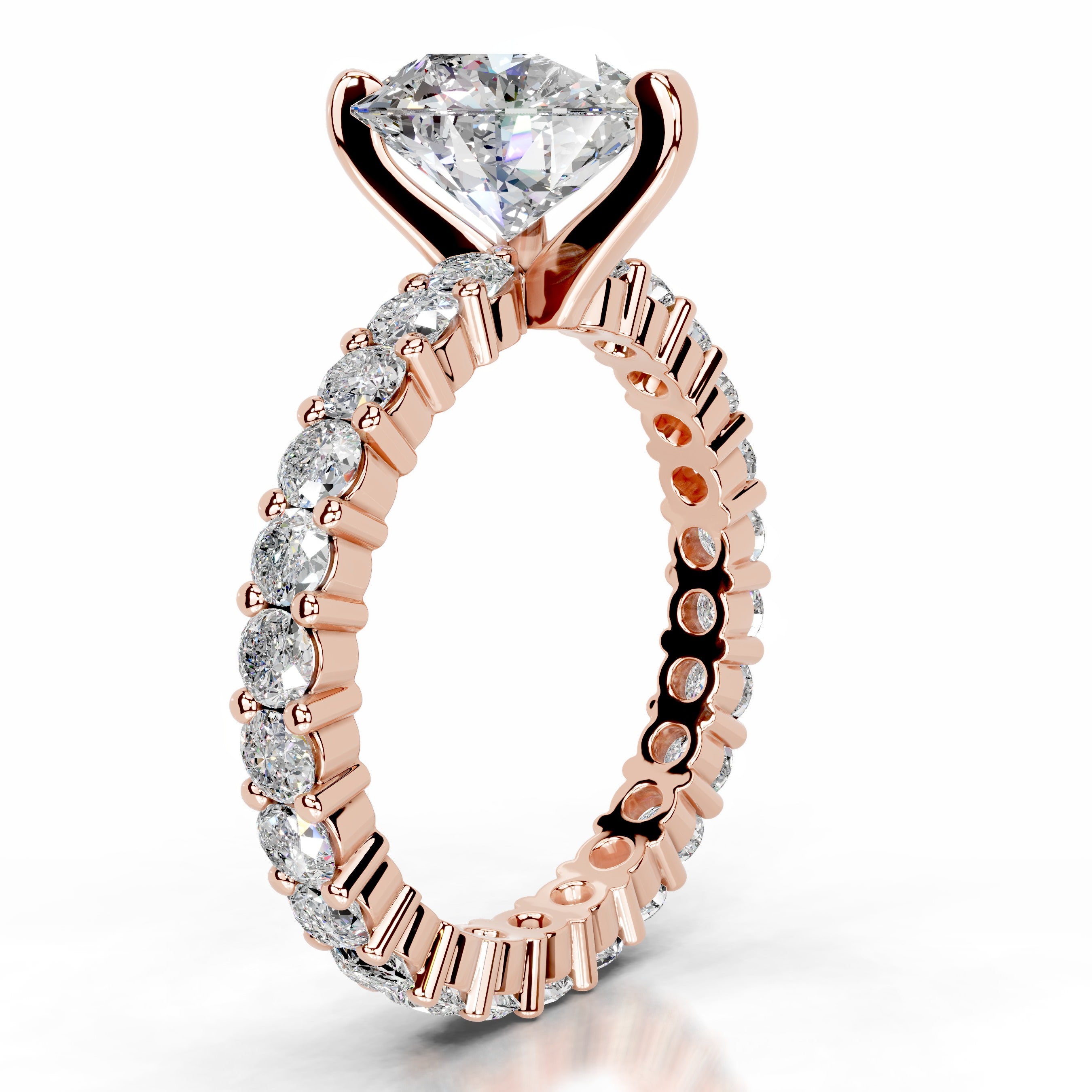 Jenna Moissanite & Diamonds Ring - 14K Rose Gold、mySite、hinf8tx79