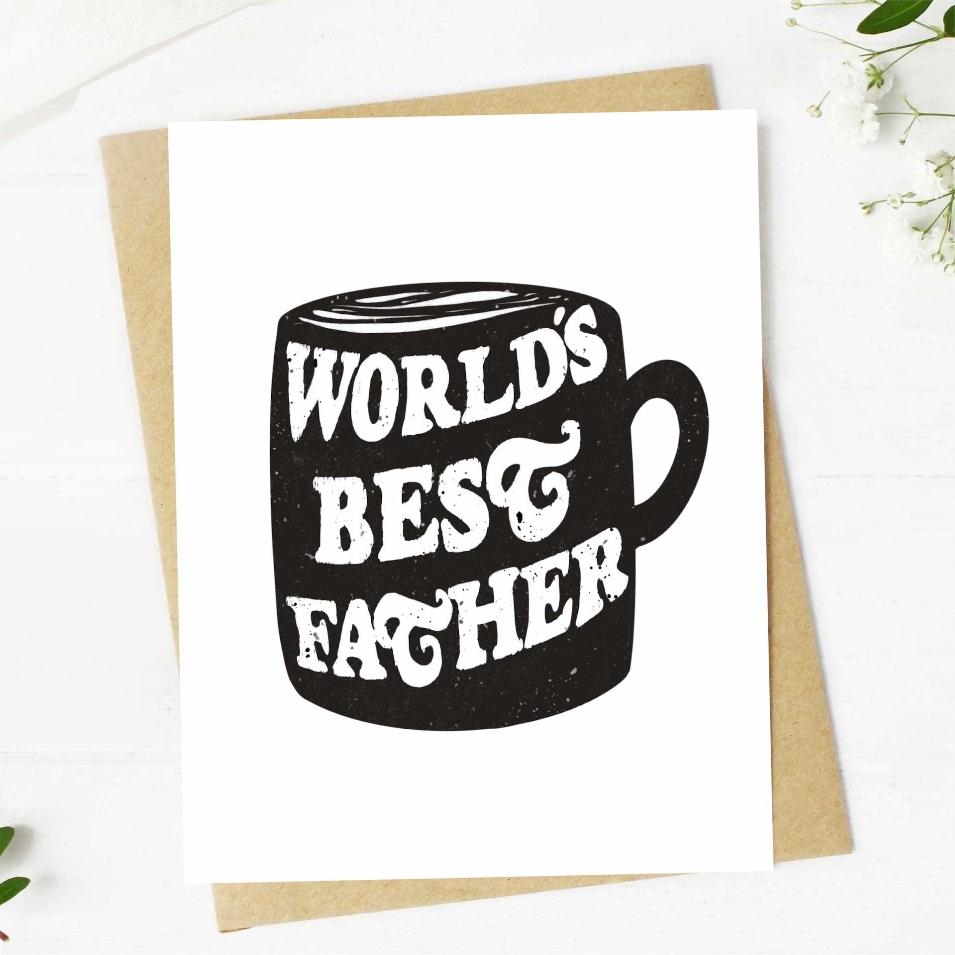  World's Best Father Greeting Card、mySite、elrpsem3k