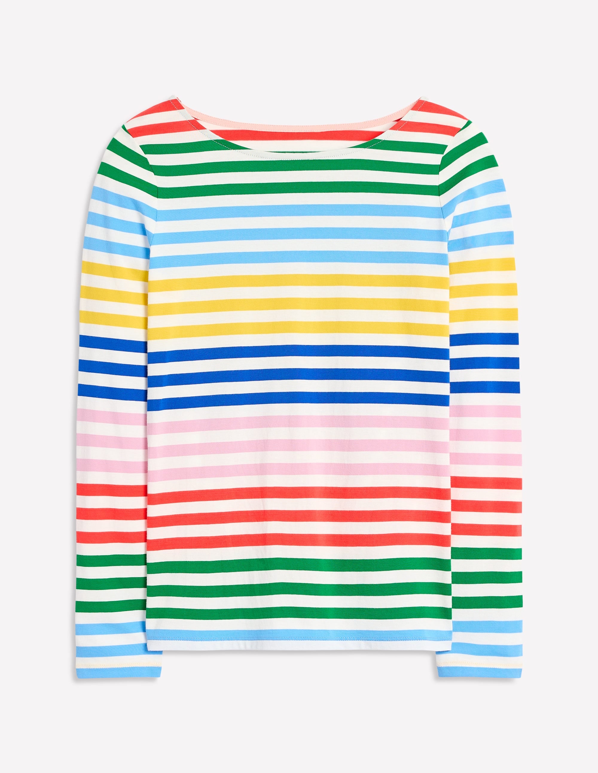  Ella Long Sleeve Breton-Banded Rainbow Stripe、mySite、ashleygrahame
