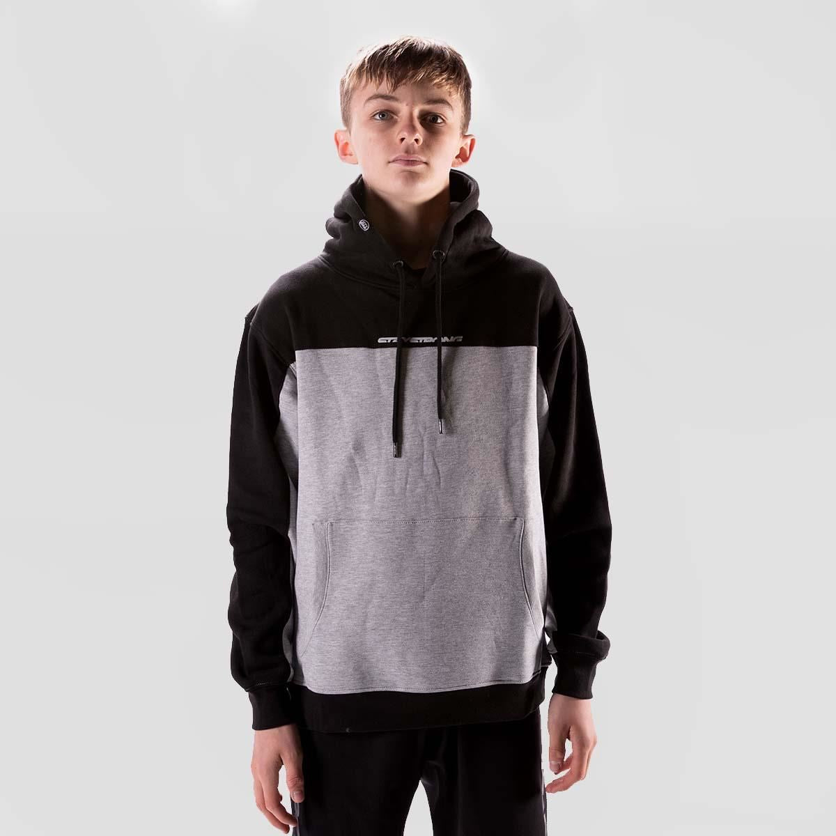  Stay Strong Cut Off Hoodie - Black/Grey、mySite、merchandisen