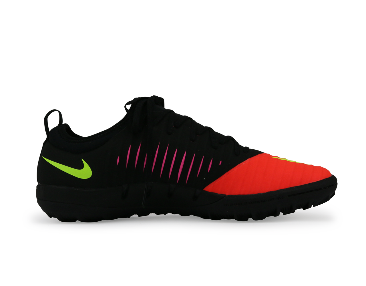 Nike Men's MercurialX Finale II Turf Soccer Shoes Total Crimson/Volt/Pink、mySite、noshort