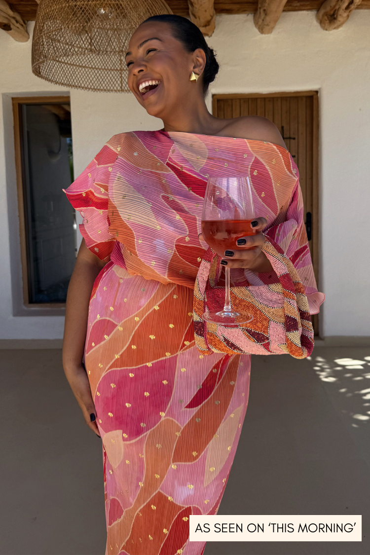 Pink Abstract Tilly Dress、mySite、solidvoid