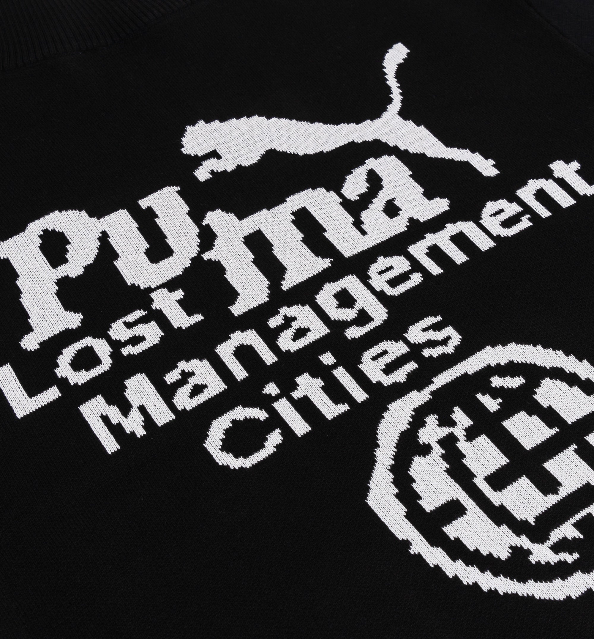 Lost Management Cities Fuzzy Mens Jacket - Black/White、mySite、dreamappss