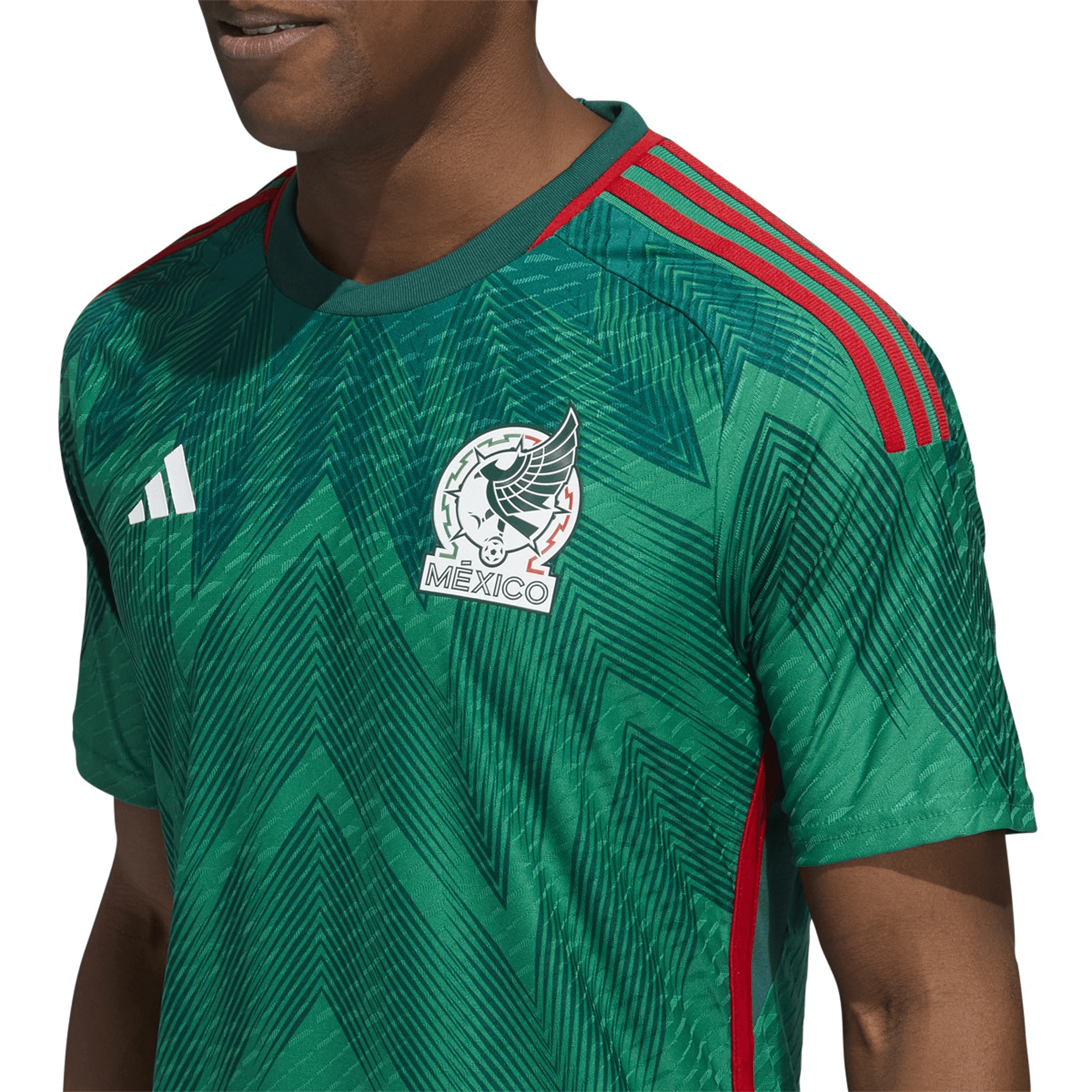 adidas Men's Mexico 2022 Authentic Home Jersey Vivid Green/Green、mySite、bottomscart