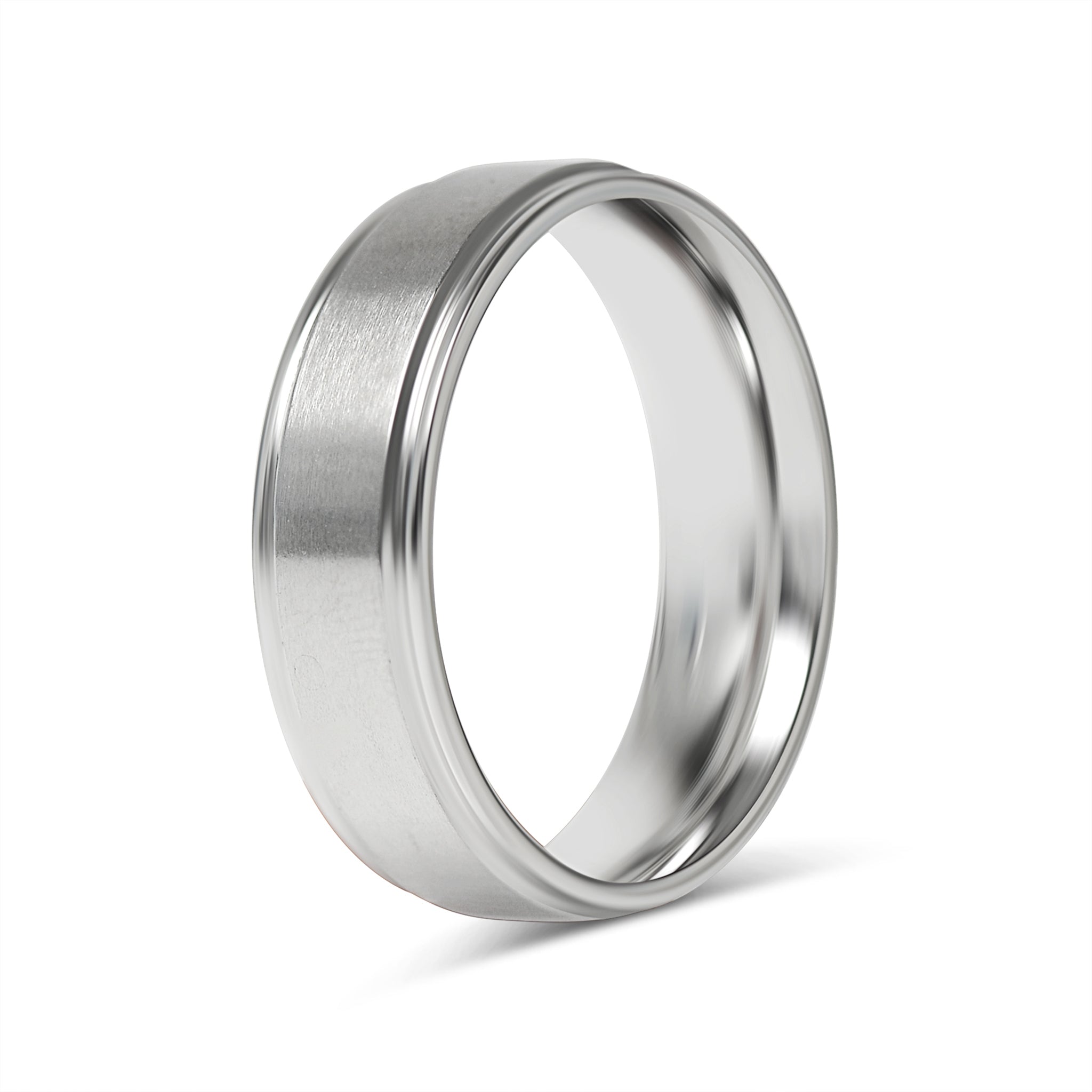 Stainless Steel Blank Ring Brushed Center Grooved Edge / CFR7020、mySite、dreamappss