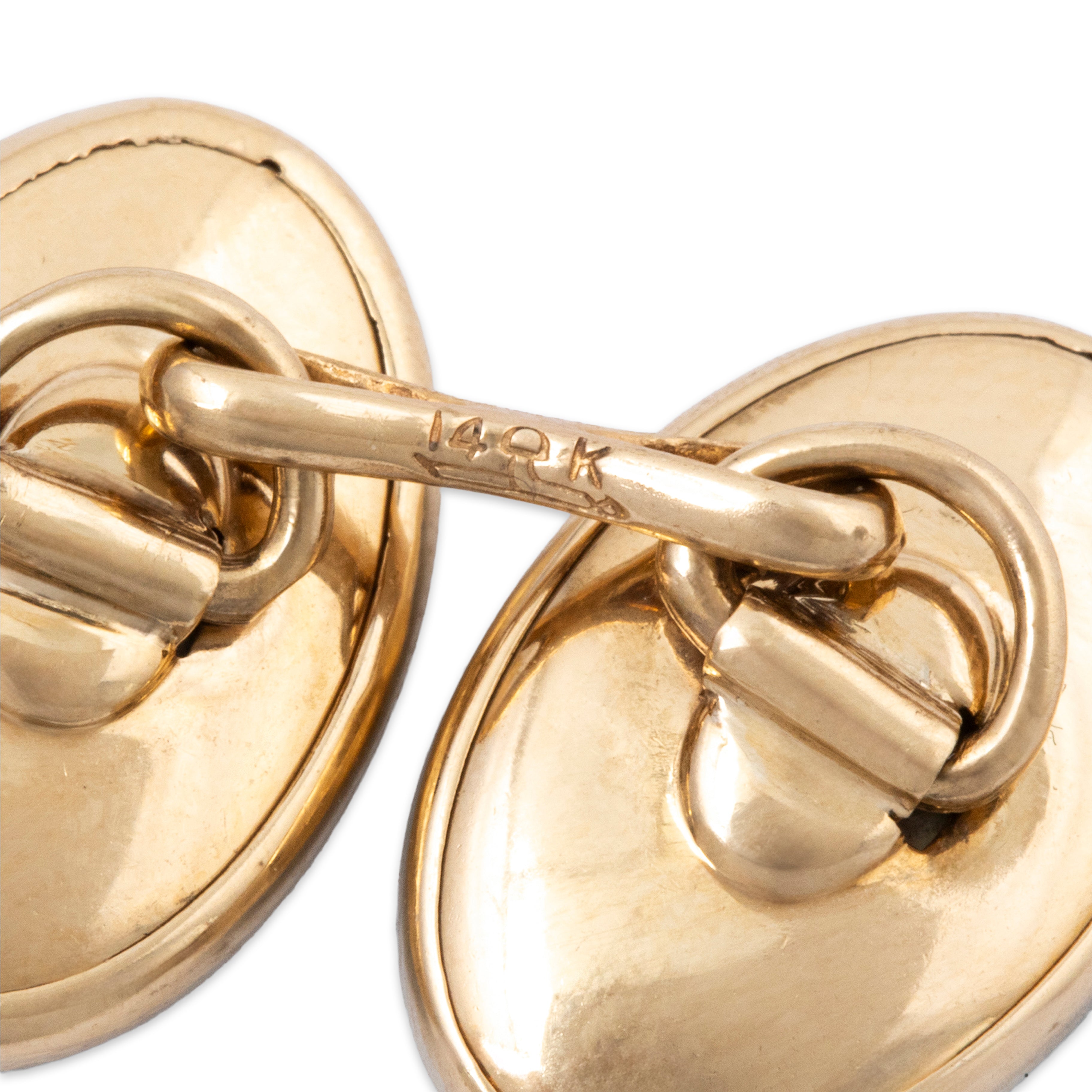 Antique Larter & Sons 14k Yellow & White Gold Mother Of Pearl Cufflinks、mySite、hinf8tx79