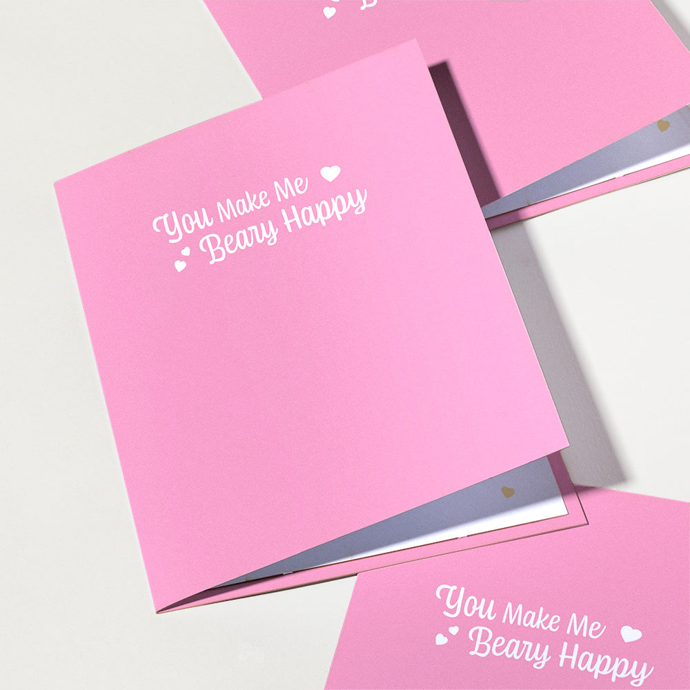 'You Make Me Beary Happy' Plushpop Card、mySite、solidvoid