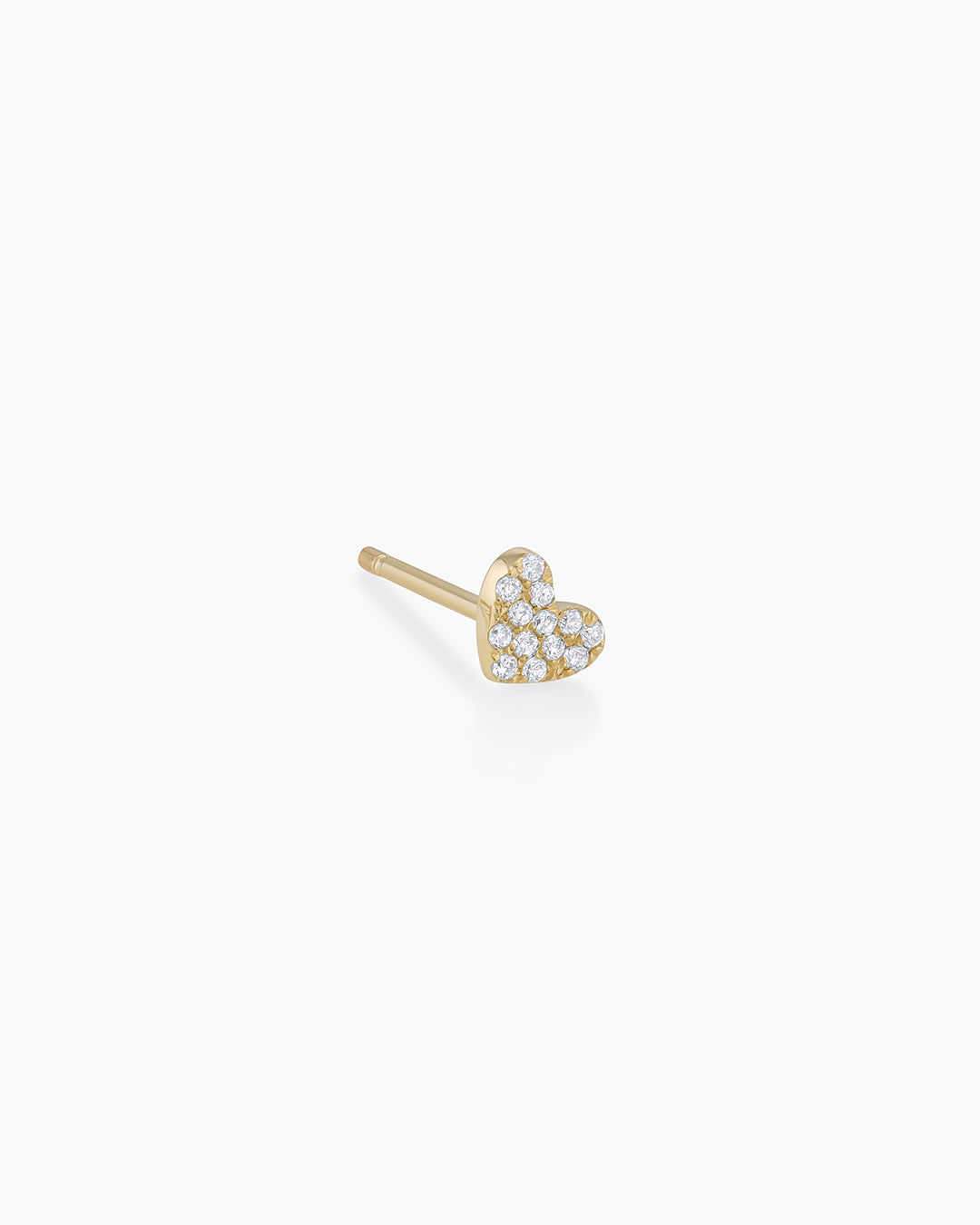 Diamond Pavé Heart Single Stud、mySite、hinf8tx79