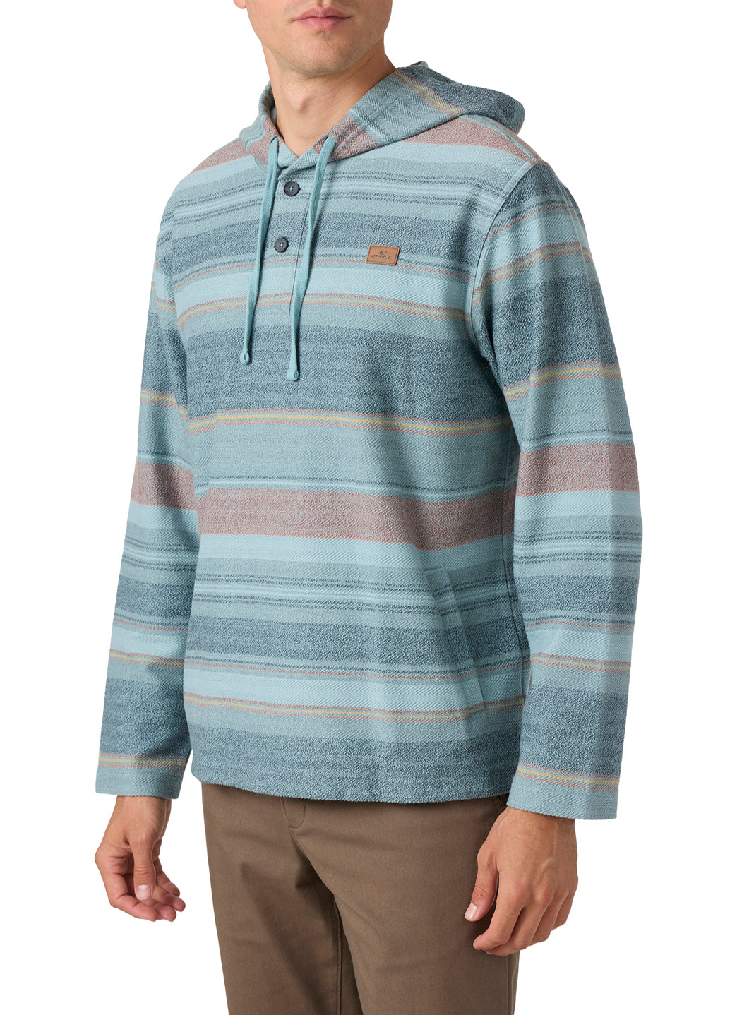 O'Neill Men's Bavaro Stripe Hoodie Poncho、mySite、noshort
