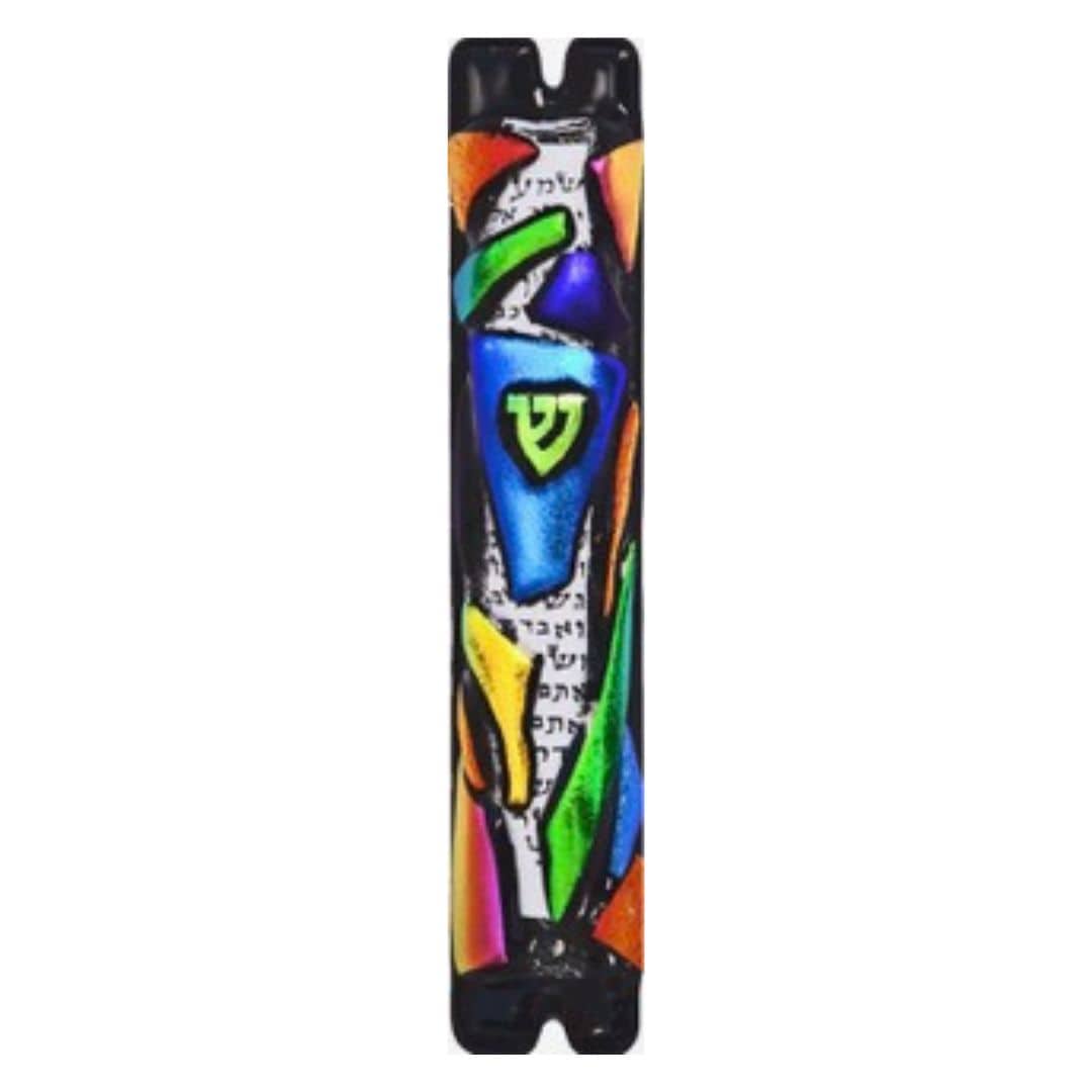 Rainbow Mosaic Glass Mezuzah by Sandi Katz、mySite、topwebapps