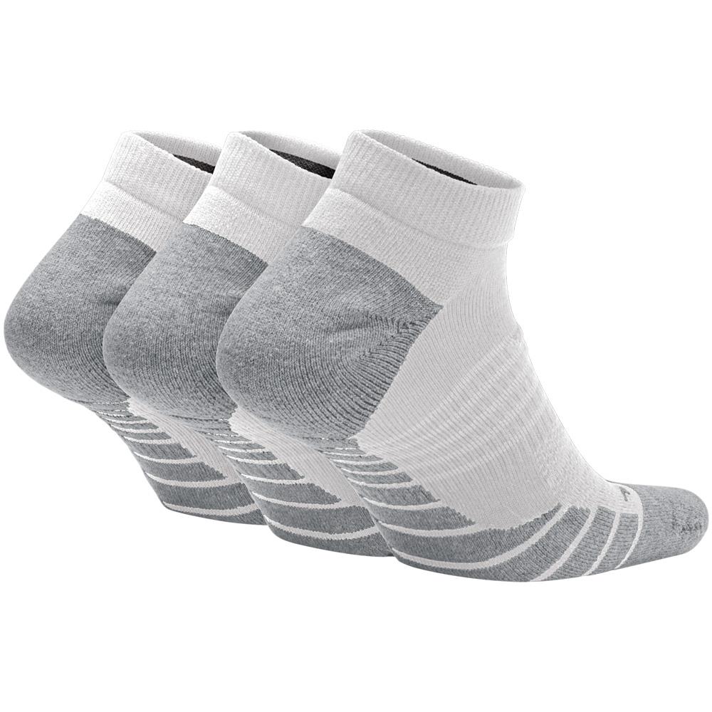 Nike Everyday Max Cushion No-Show 3 Pack Socks - White/Wolf Grey